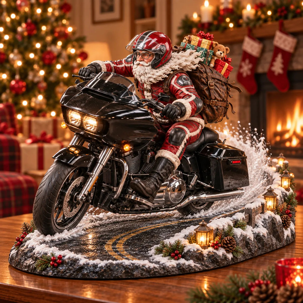 🏍️🎅 Santa’s Ride Home – Christmas Motorcycle Keepsake Collection💨 - image 8