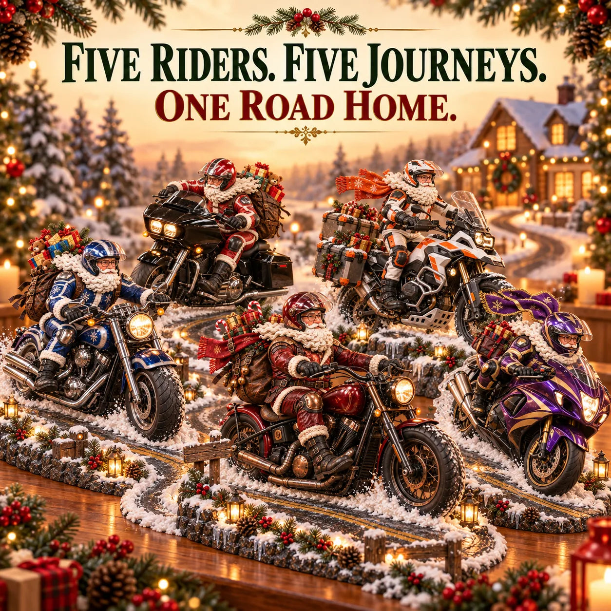 🏍️🎅 Santa’s Ride Home – Christmas Motorcycle Keepsake Collection💨 - image 4