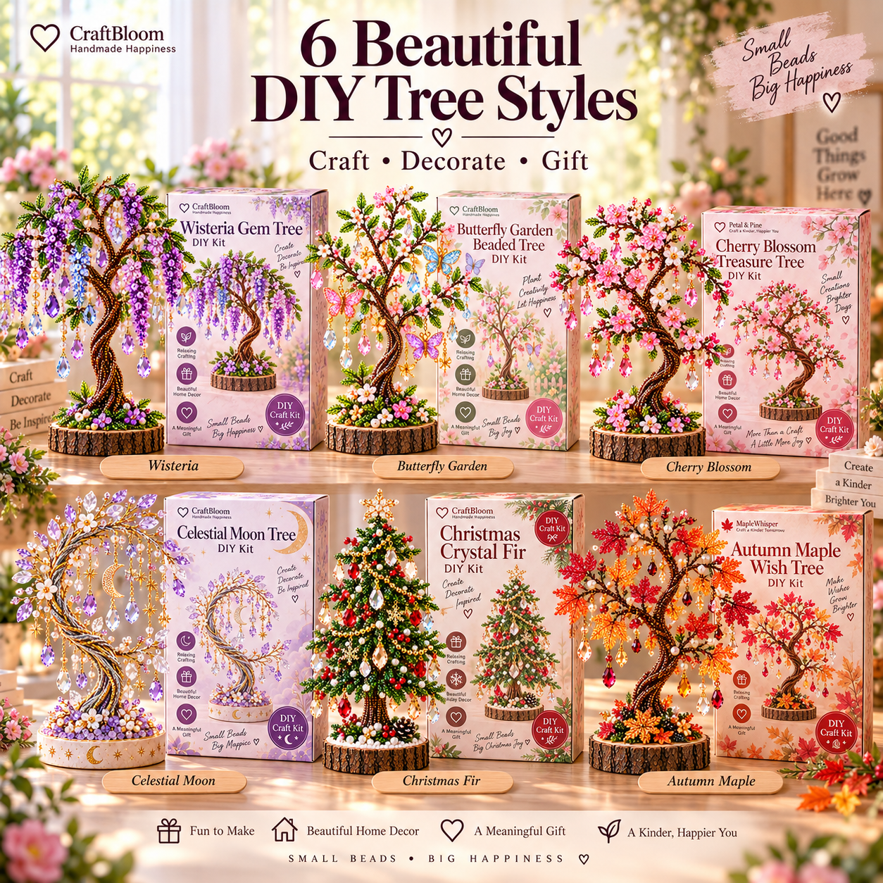 🌳 DIY Beaded Tree Kit – Decorative Bead Craft Collection - image 8