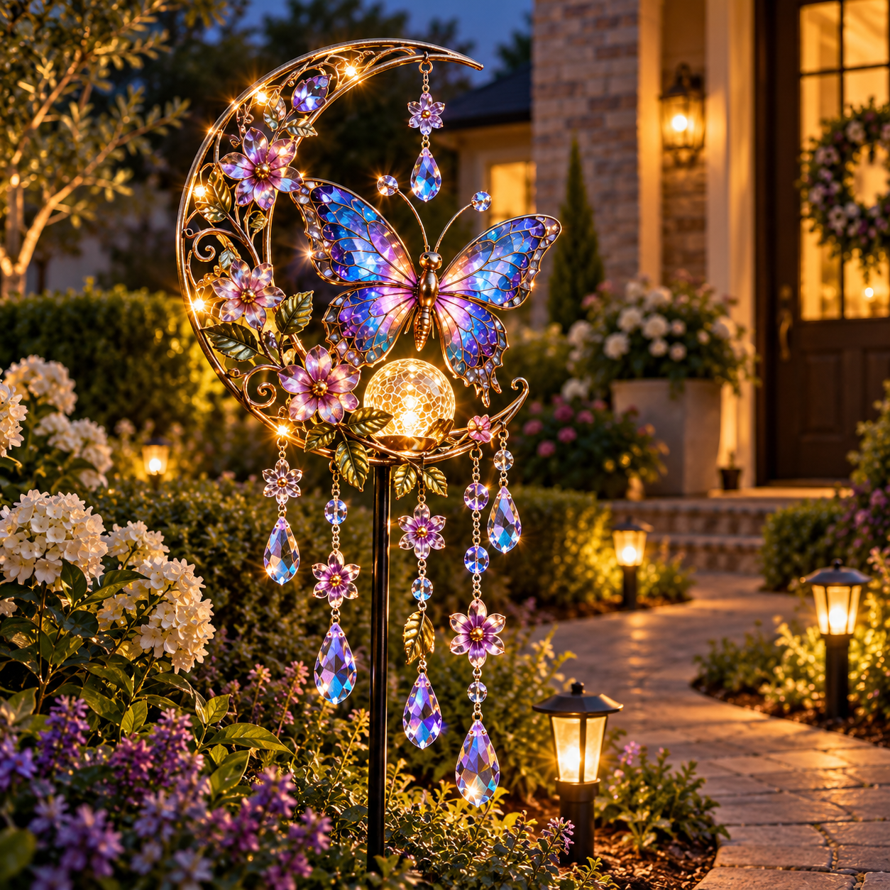 Cross & Lily Solar Garden Light™ | Christian Faith Garden Stake ✝️✨ - image 9