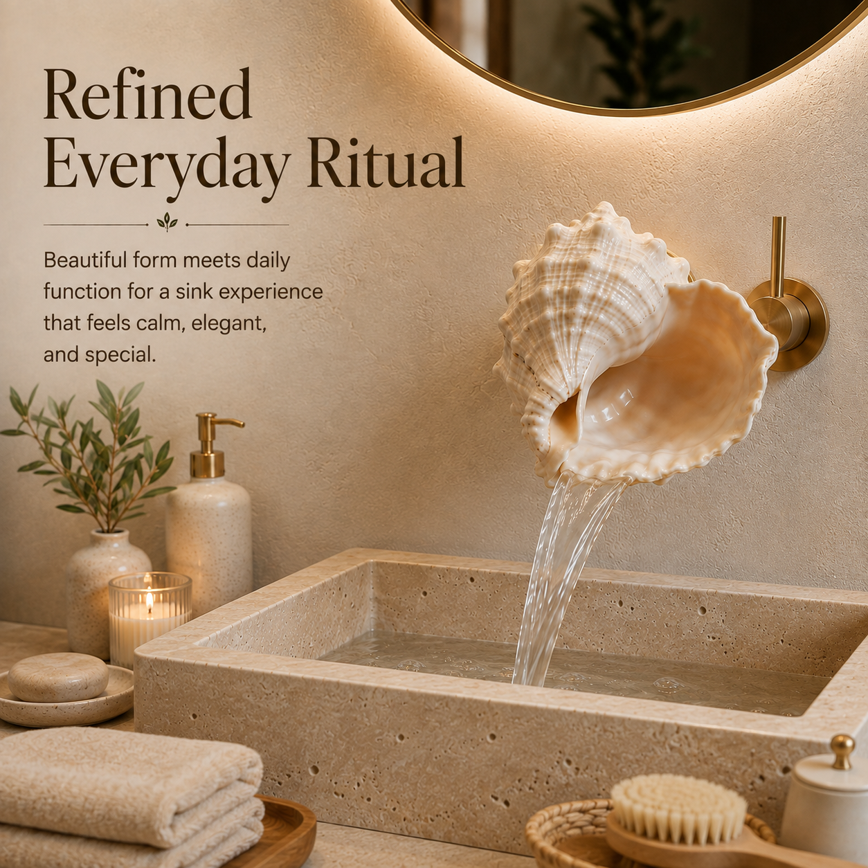 🐚Coastal Seashell Wall-Mount Faucet - image 1