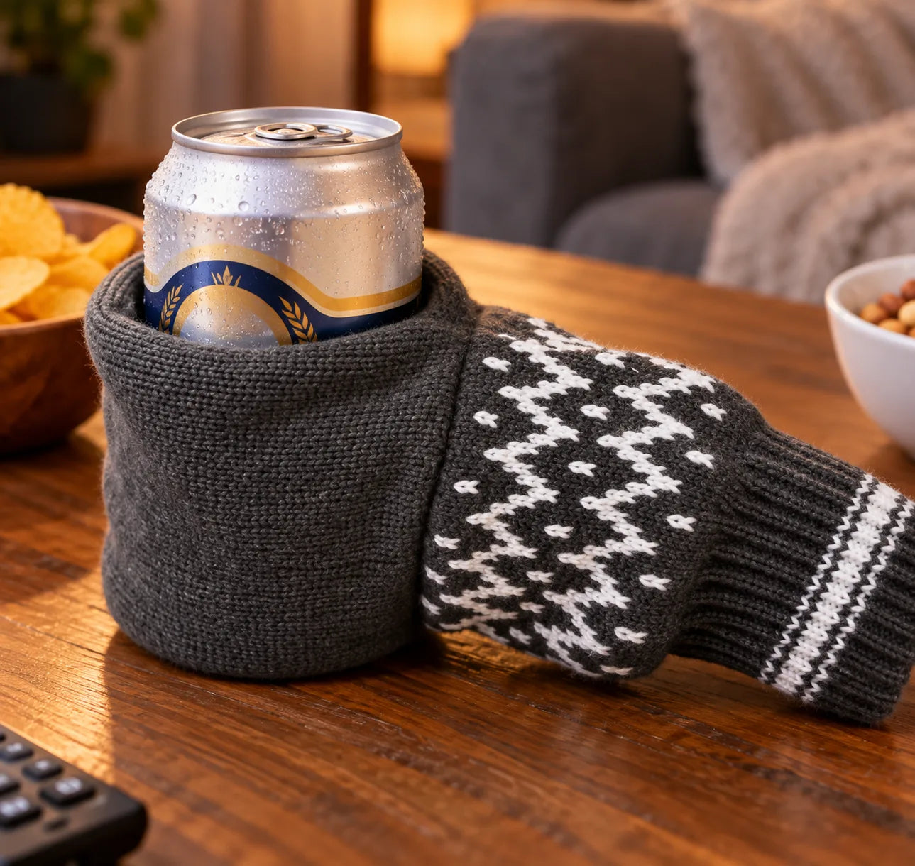 🍻Knitted Insulated Beer Can Glove Mittens – Warm Hands, Cold Drinks - image 8