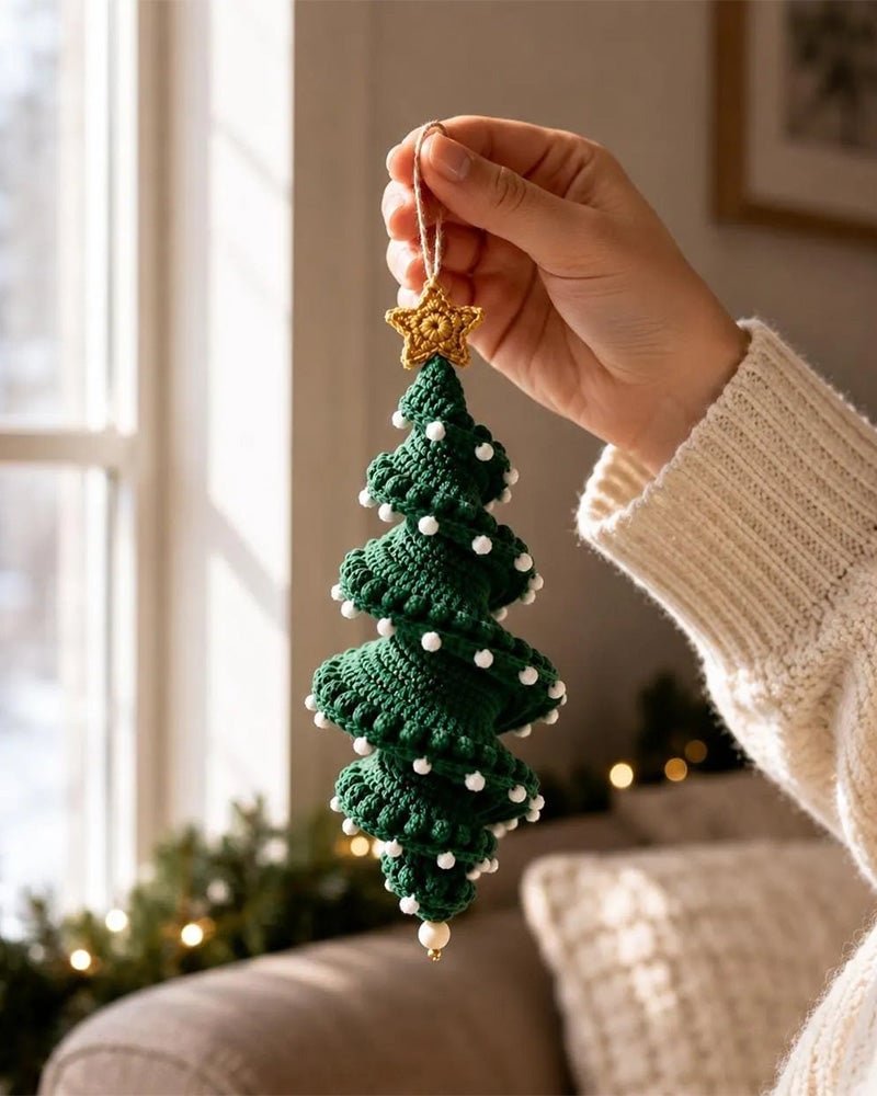 DIY Spiral Crochet Christmas Ornament Kit - image 9