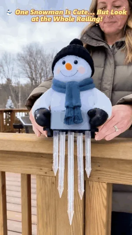 ⛄ WinterGlow Snowman Icicle Light Decor