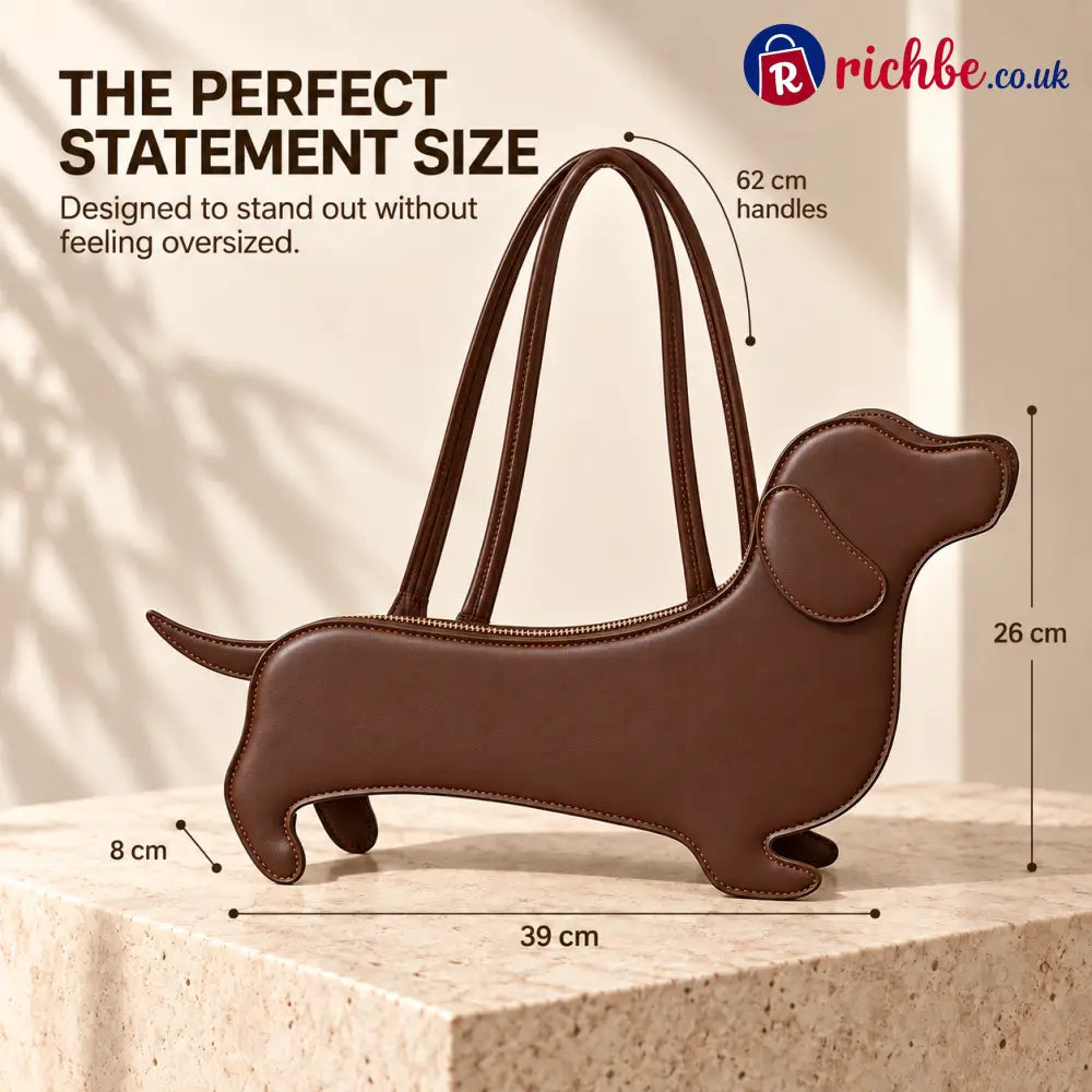 🐶 Dachshund-Shaped Crossbody Bag – Cute PU Dog Purs - image 2