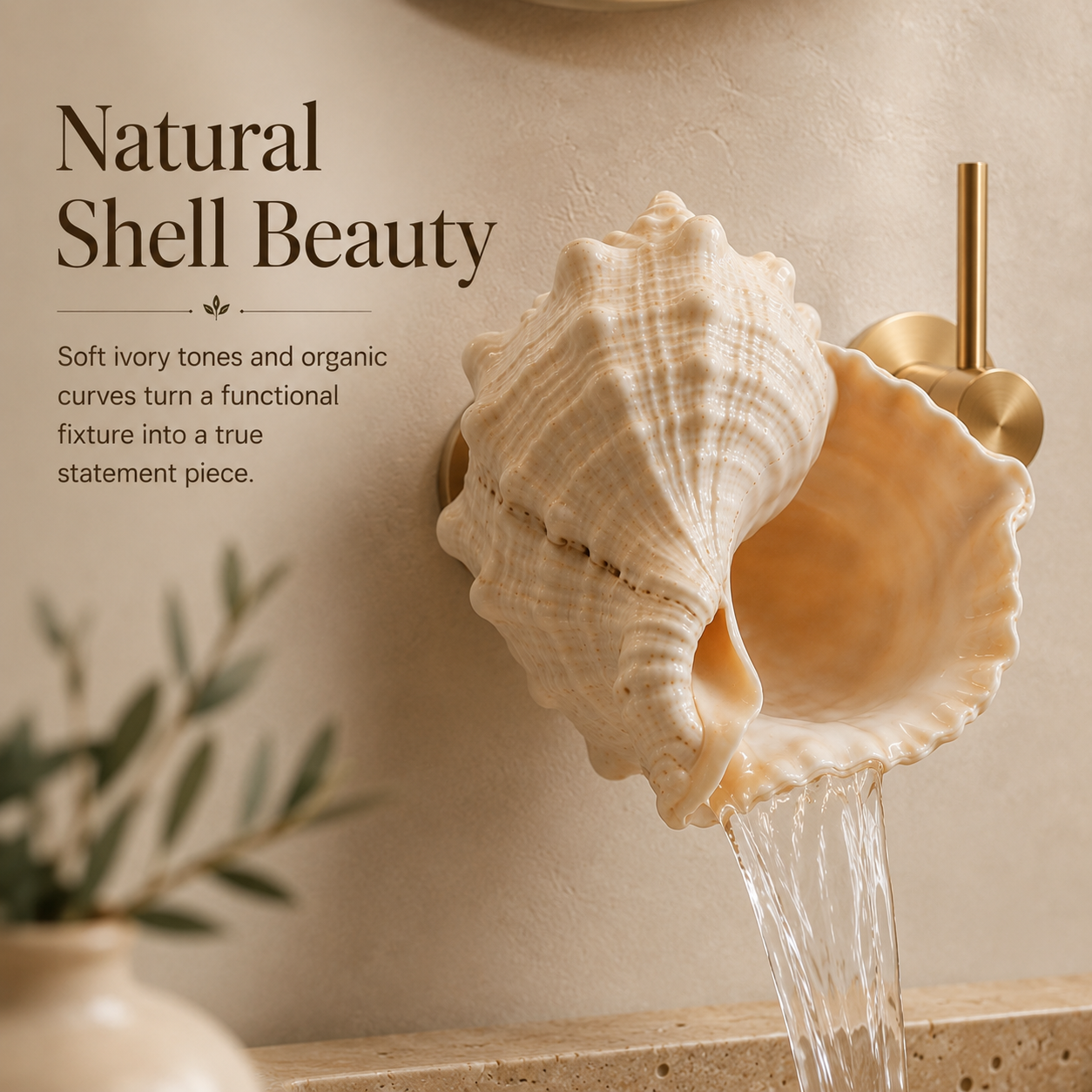 🐚Coastal Seashell Wall-Mount Faucet - image 3