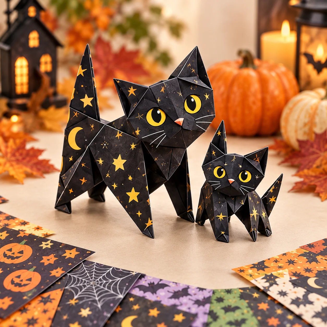 🎃 Halloween 3D Paper Craft Kit – 50 Pre-Printed Sheets + Step-by-Step Guide - image 9