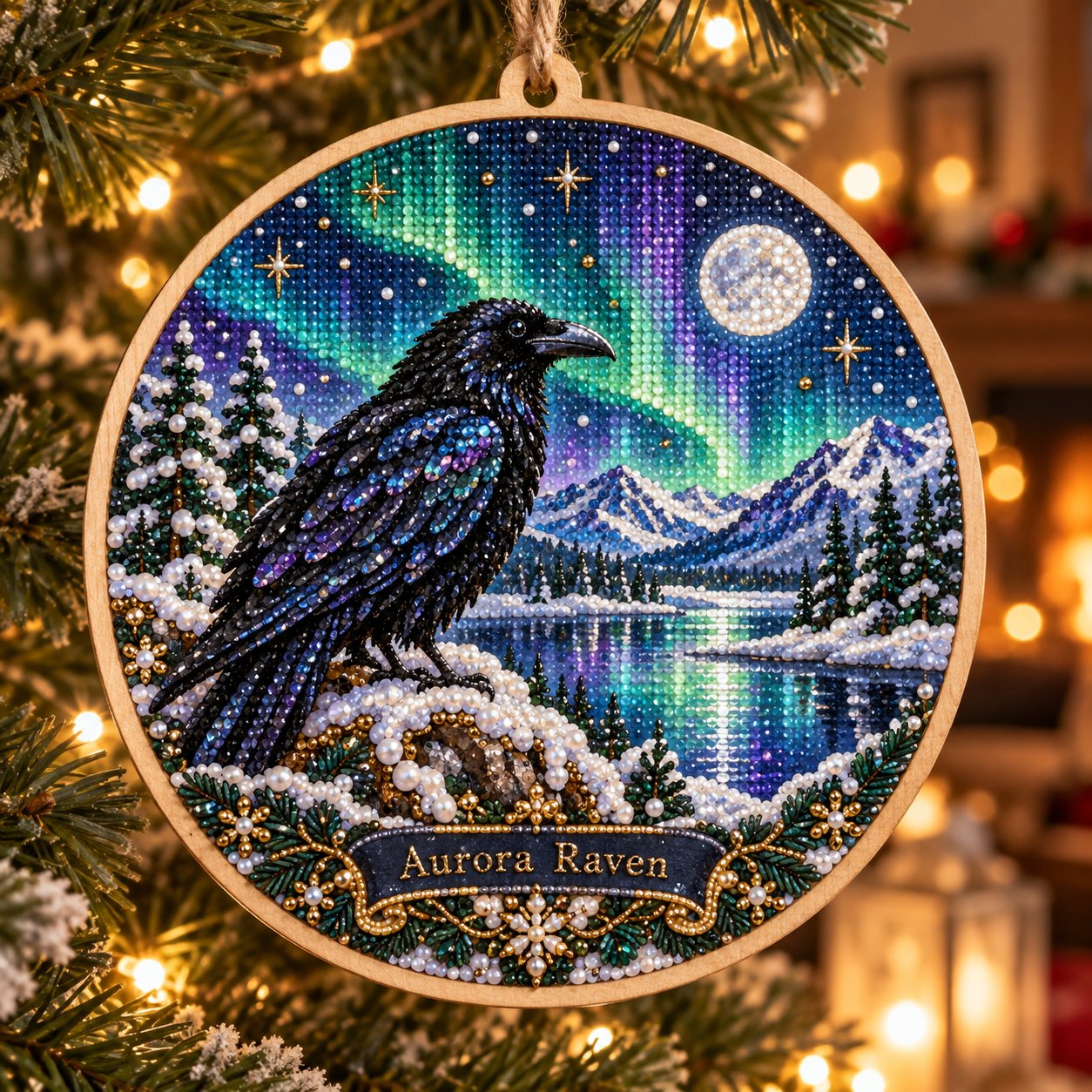 🌌 14-Day Aurora Diamond Painting Advent Calendar – DIY Wooden Christmas Ornament Kit - image 20