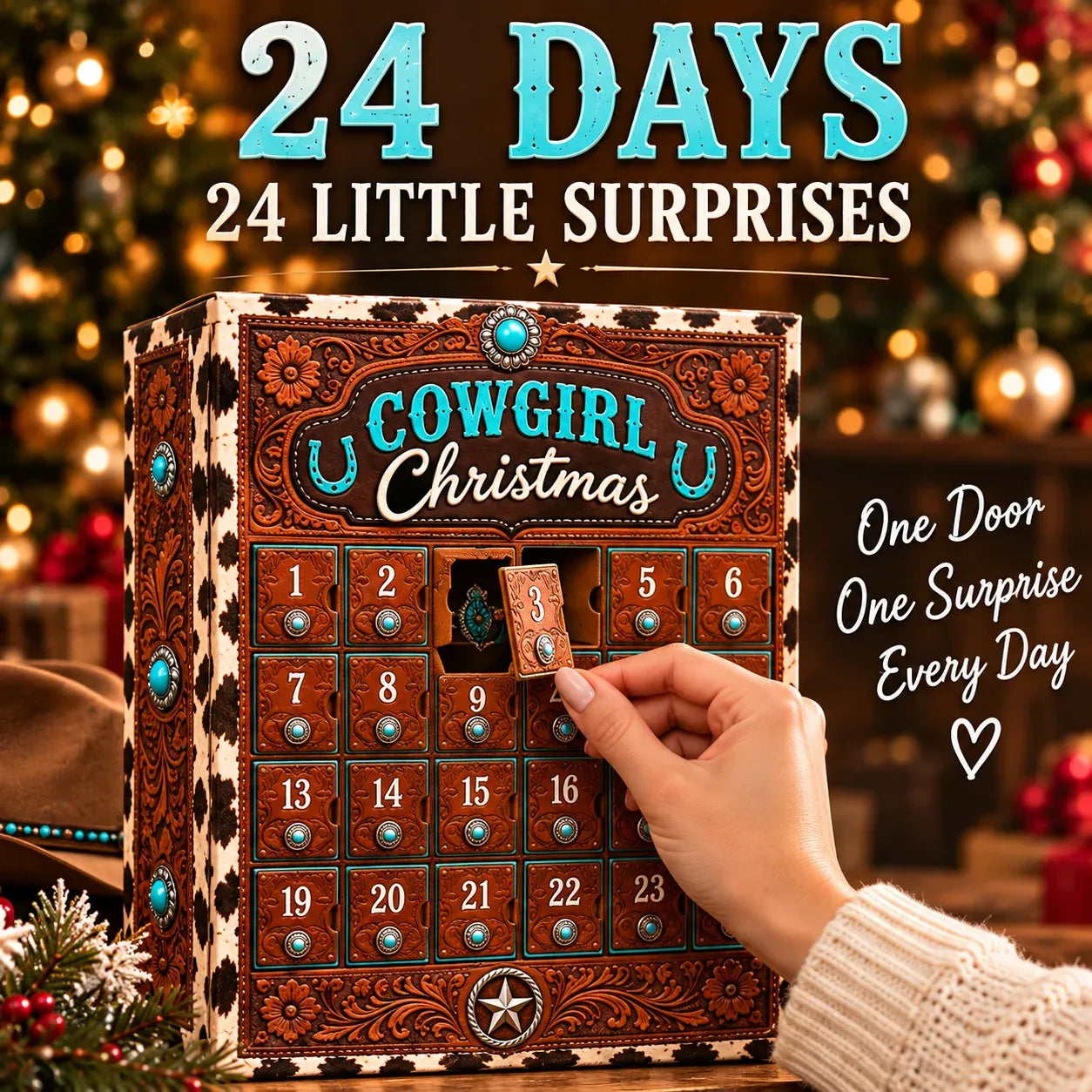 🤠 Cowgirl Christmas Advent Calendar | 24 Days of Western-Inspired Surprises 🎄 - image 1