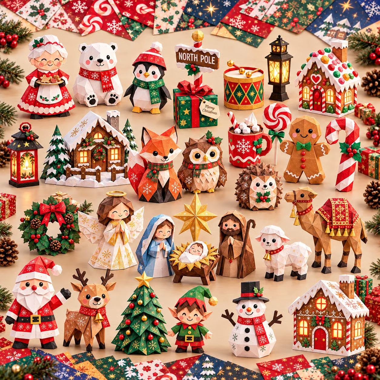 🧘Relaxing & Beginner-Friendly- 3D DIY Paper Christmas(💕Step-by-Step Guide Included) - image 2