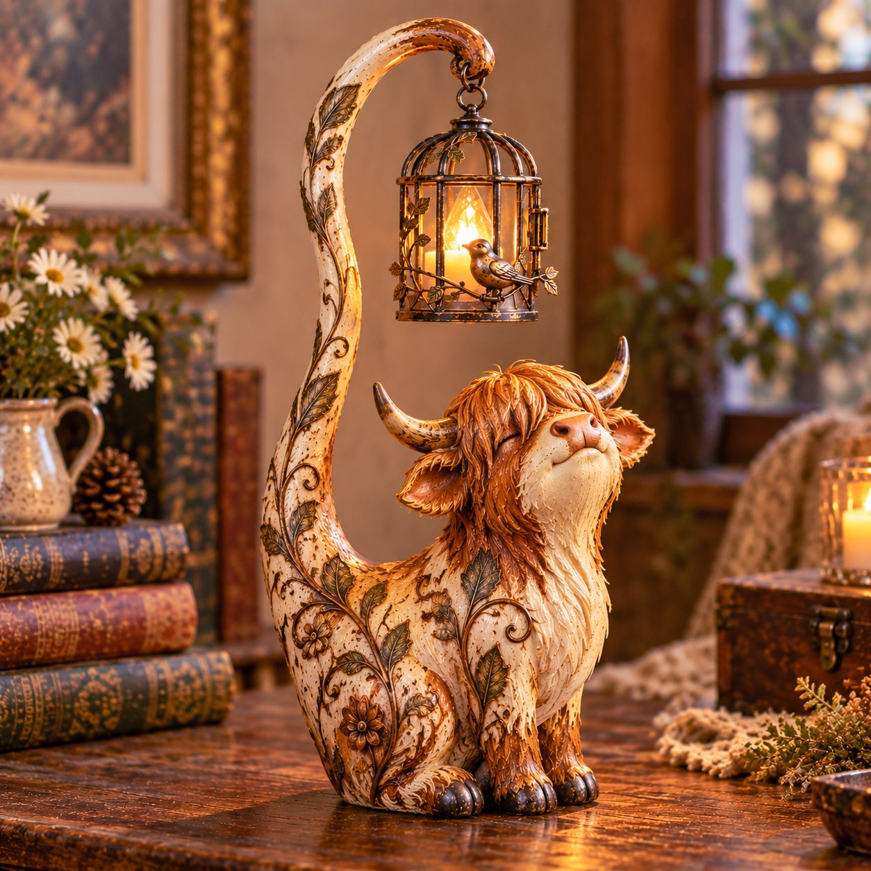 🐈‍⬛ Vintage Cat Lantern Sculpture Lamp – A Little Guardian of Warmth, Memories & Cozy Corners 🐈‍⬛ - image 3