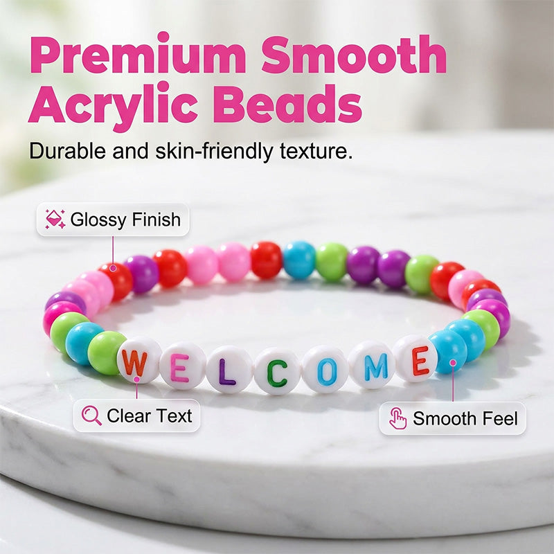 🧶❤️ Pack of 25 Welcome Bead Bracelets – Strengthen Classroom Friendship & Spread Warm Kindness! ✨ - image 2