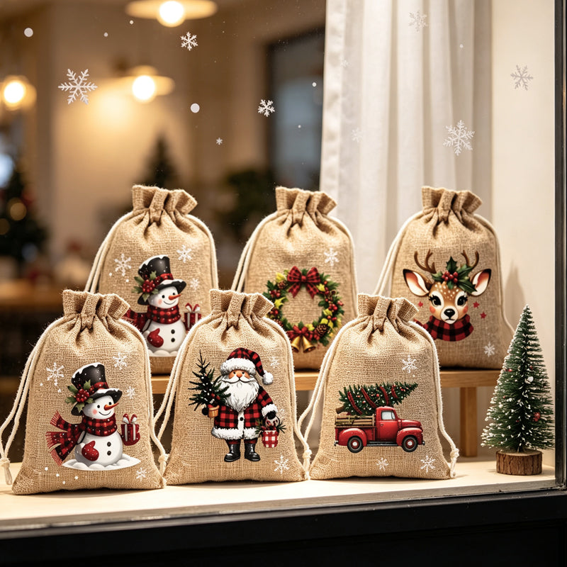 🎄🎁 Christmas Drawstring Gift Bags – image 5