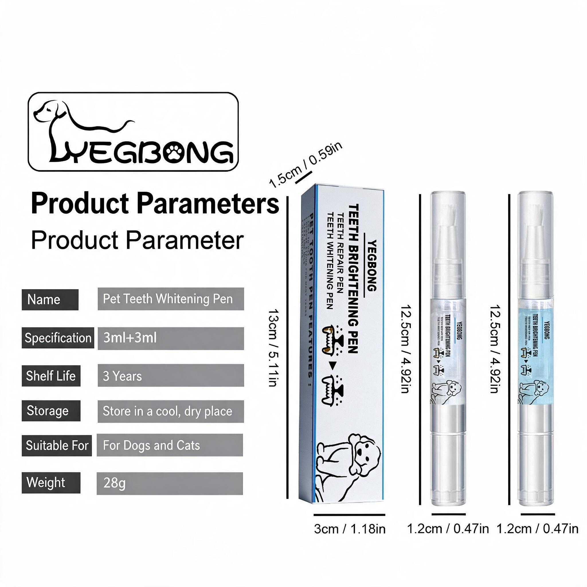 Pet Teeth Whitening Pen for Dogs & Cats – Portable Dental Cleaning Applicator