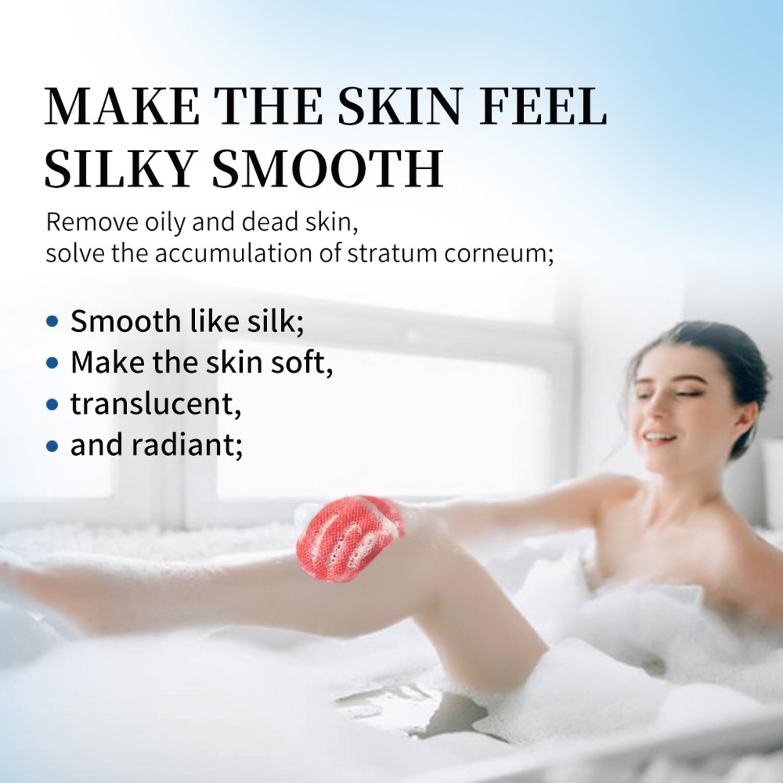 🔥 🔥 🔥 Exfoliating Shower Gloves, 5 Pack Travel Body Peeling Pads for Shower, Deep Exfoliation & Cleanse, Smooth Skin, Dual Texture Red Exfoliating Bath Scrubber Mitt Towel for Dead Skin Remover