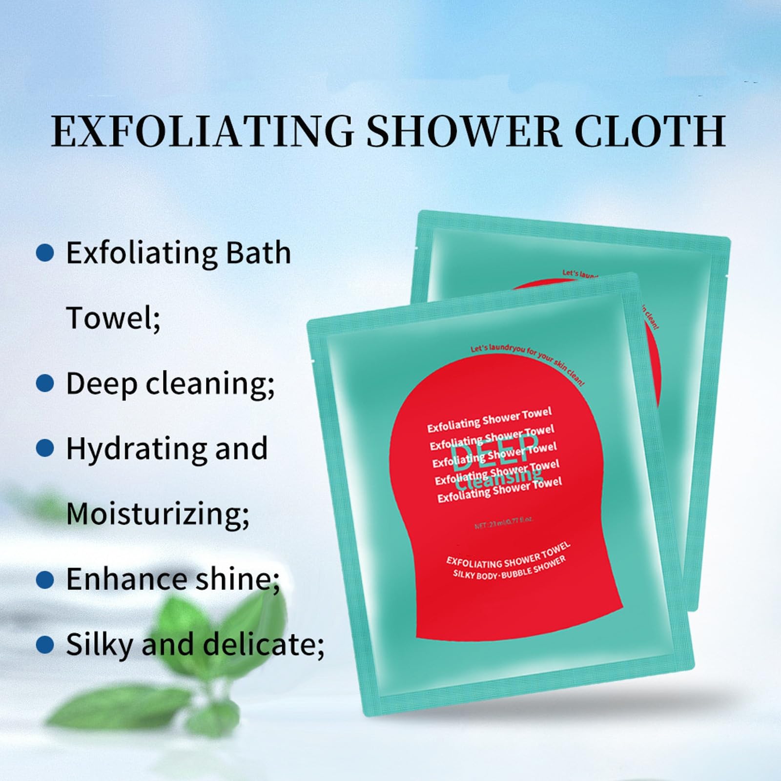 🔥 🔥 🔥 Exfoliating Shower Gloves, 5 Pack Travel Body Peeling Pads for Shower, Deep Exfoliation & Cleanse, Smooth Skin, Dual Texture Red Exfoliating Bath Scrubber Mitt Towel for Dead Skin Remover
