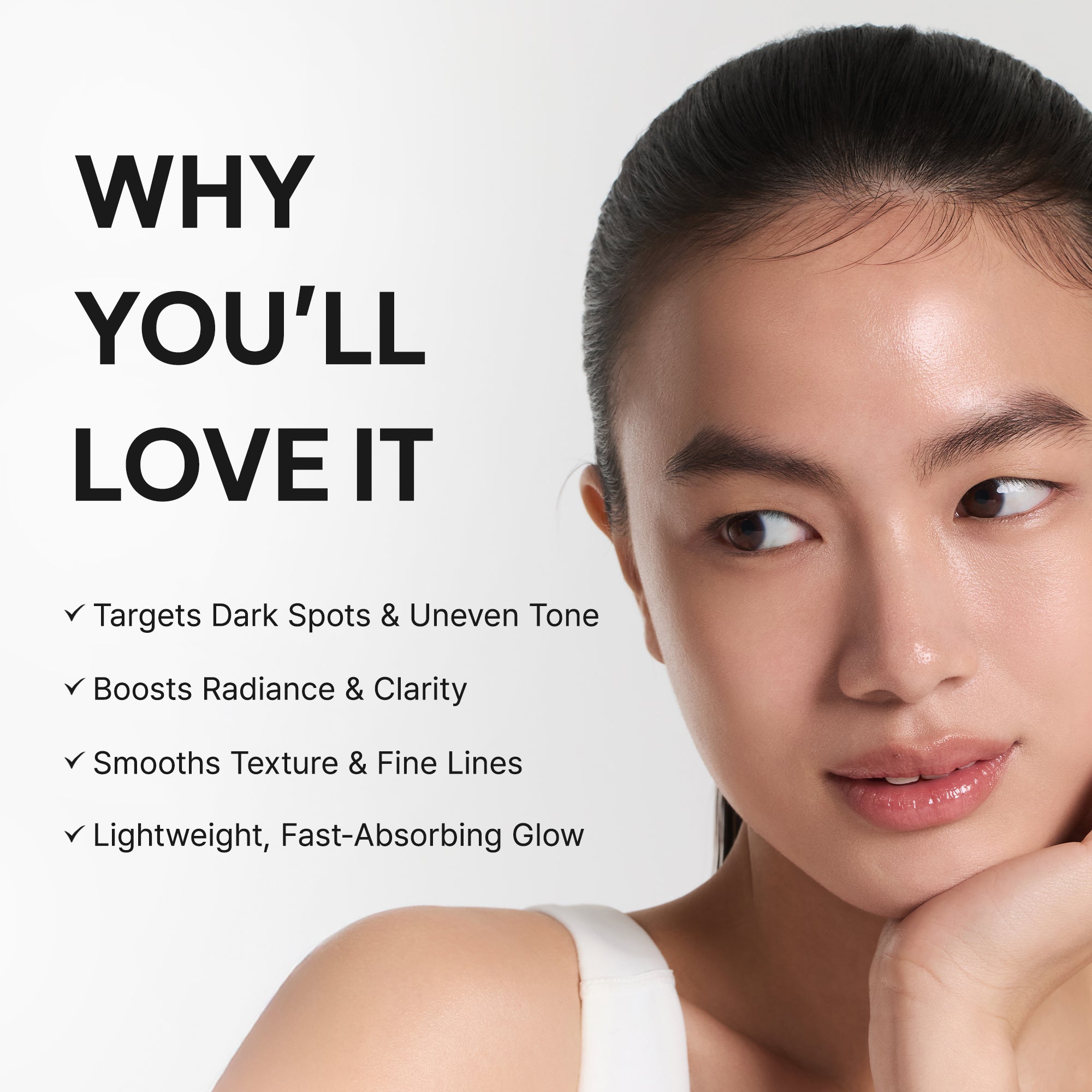 Woman skincare routine