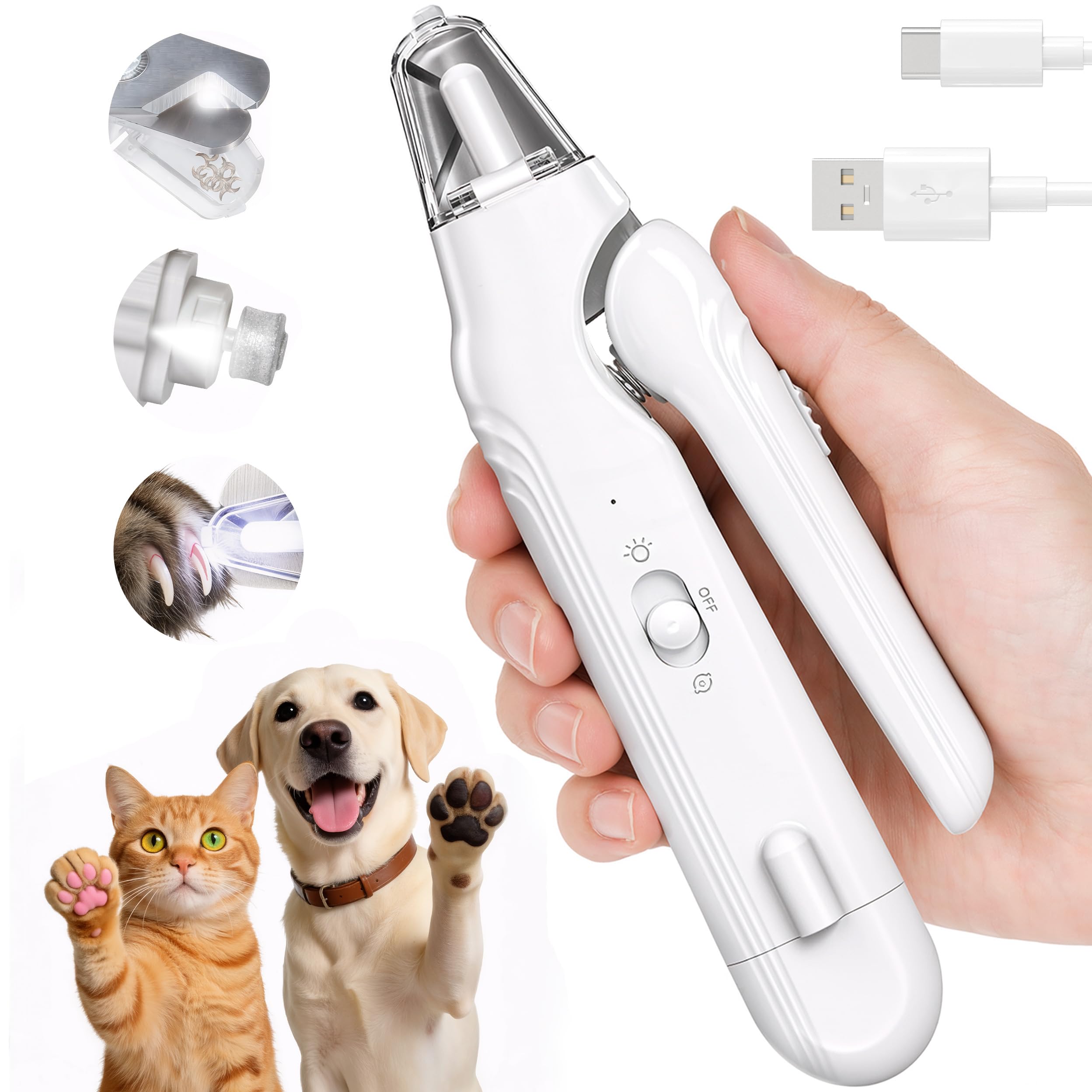 2-in-1 Nail Clipper & Grinder for Dogs & Cats🐶🐱
