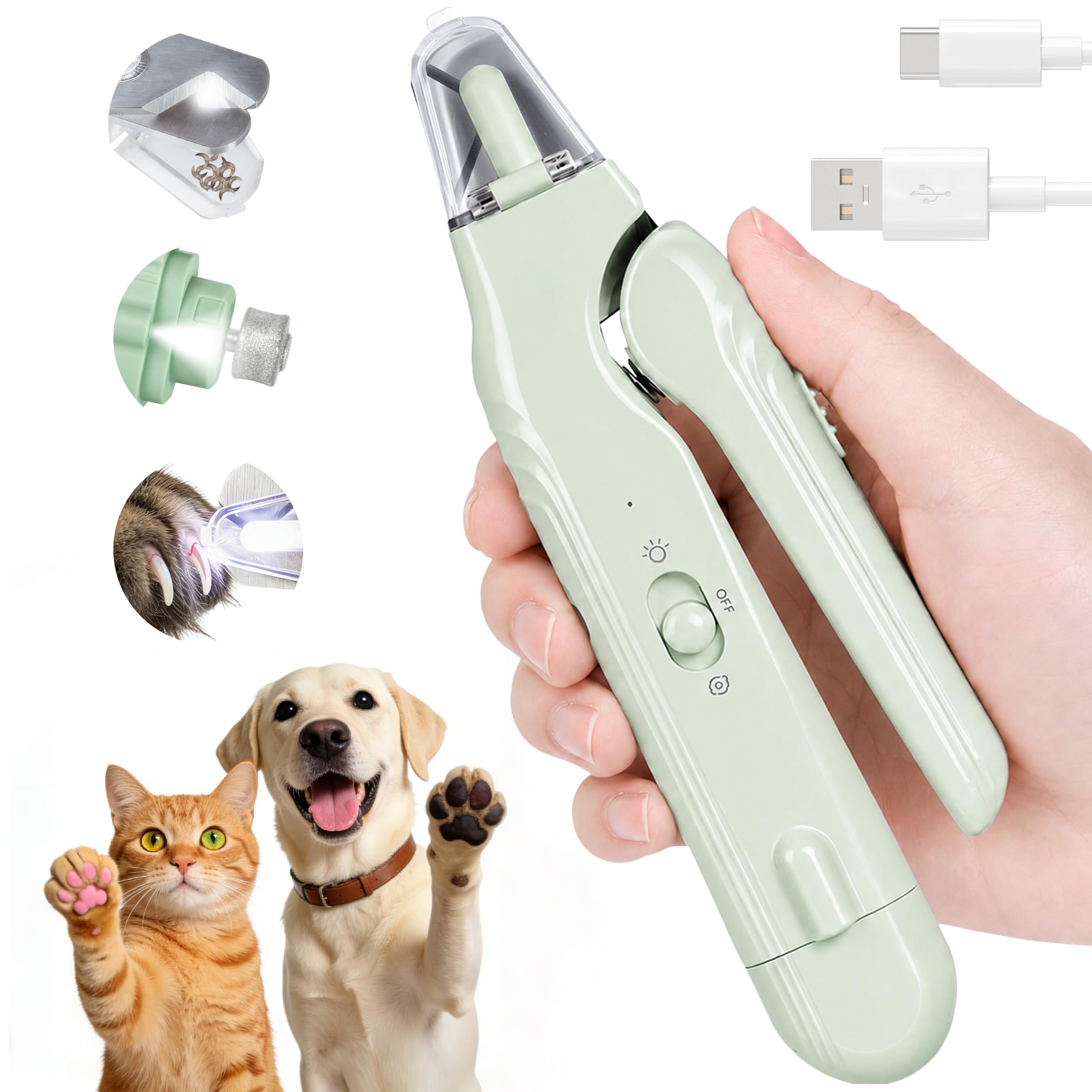 2-in-1 Nail Clipper & Grinder for Dogs & Cats🐶🐱