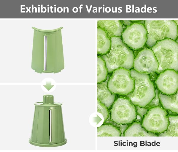 Slicing blade for cucumber