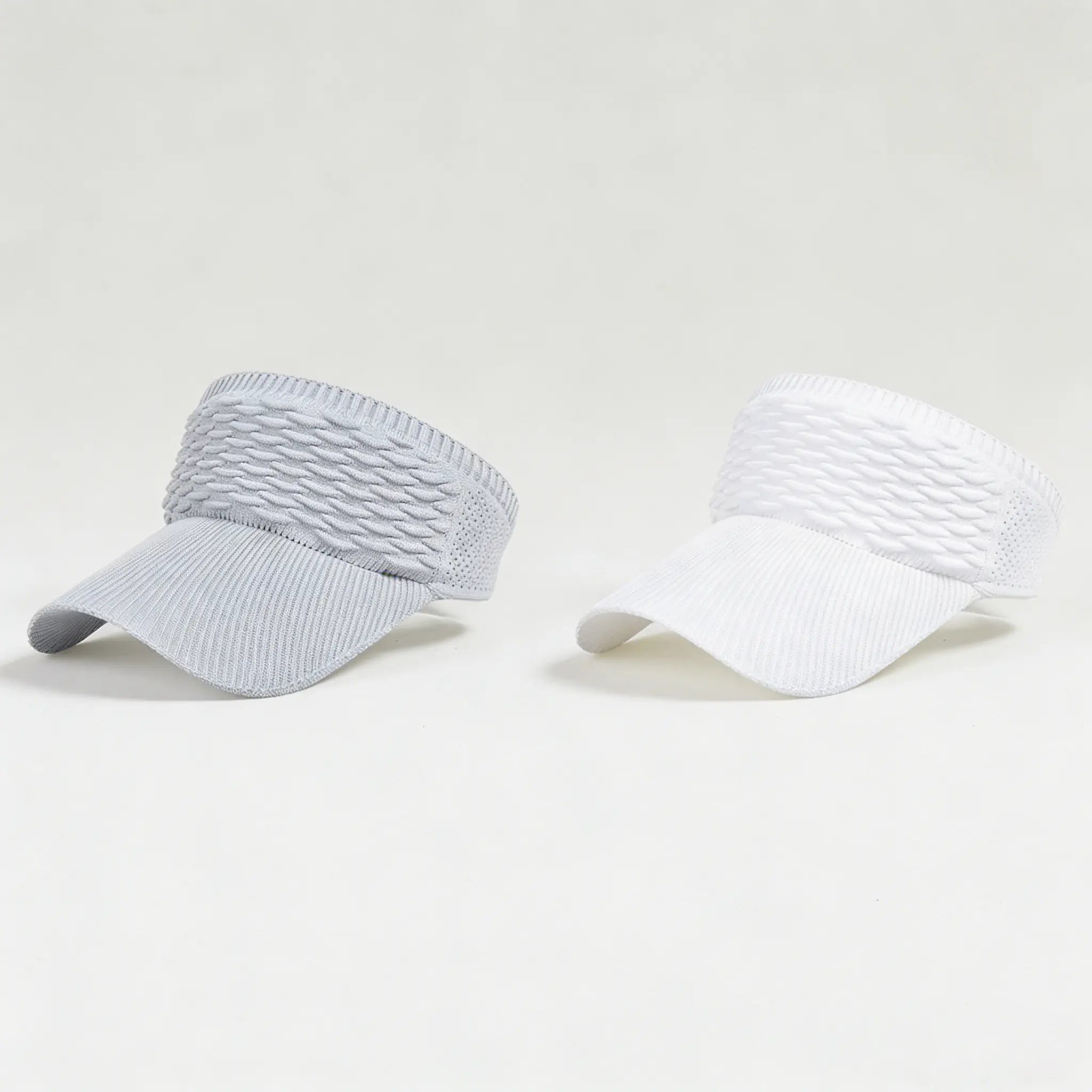 2-Pack Women’s Open-Top Breathable UV-Protection High-Ponytail Sun Visor