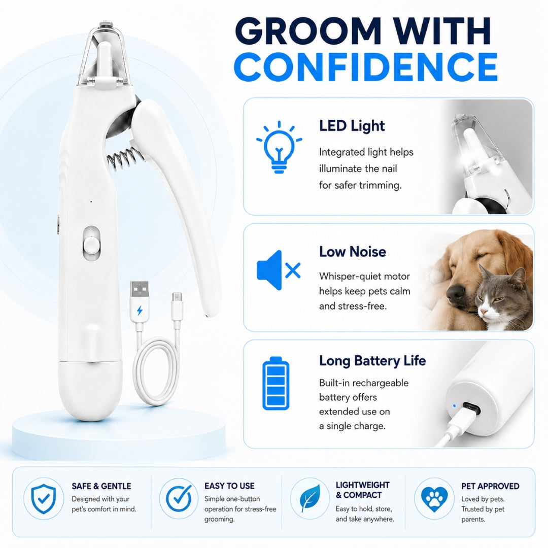 LED Dog Nail Grinder Detail