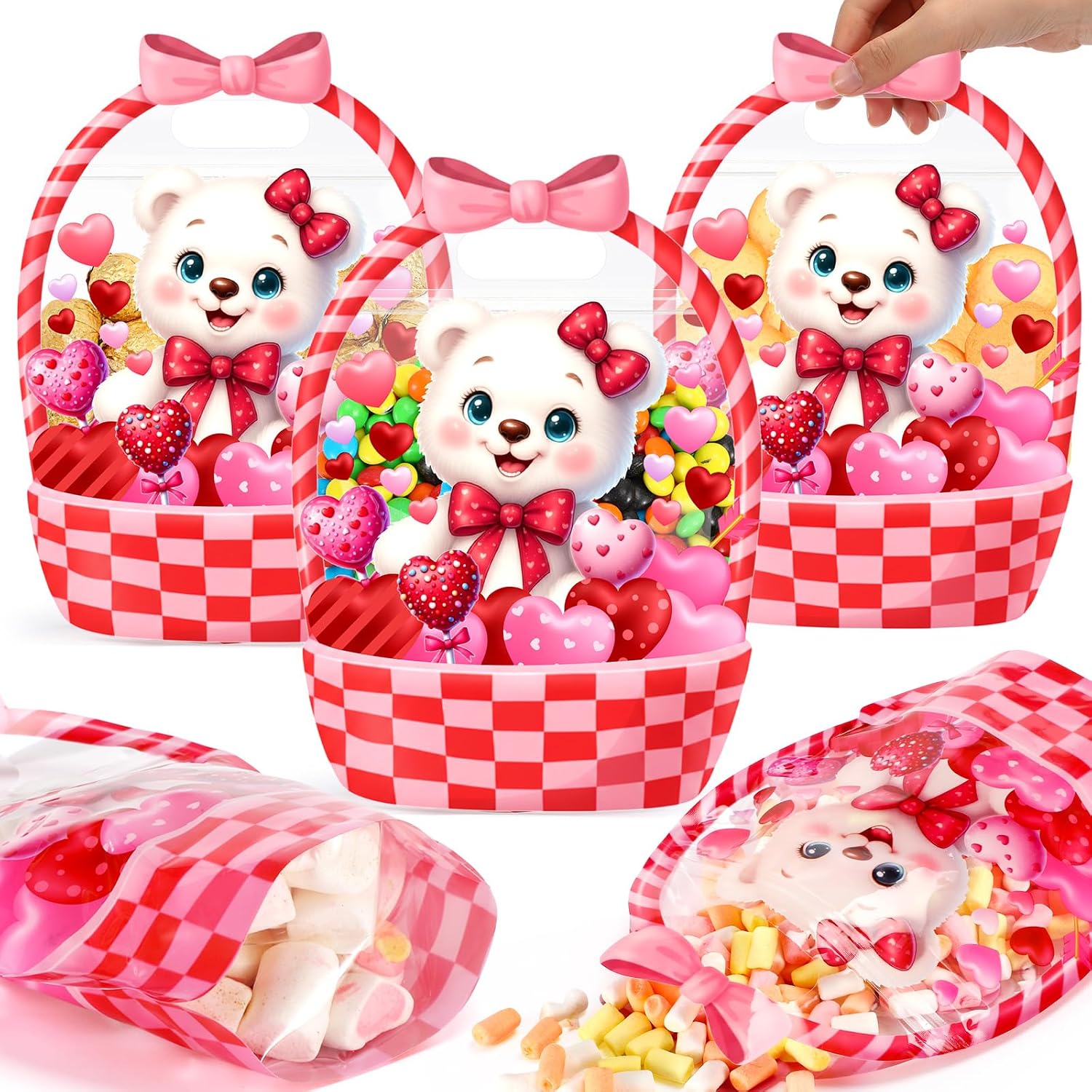 12PCS Halloween Pumpkin Treat Bags with Handles