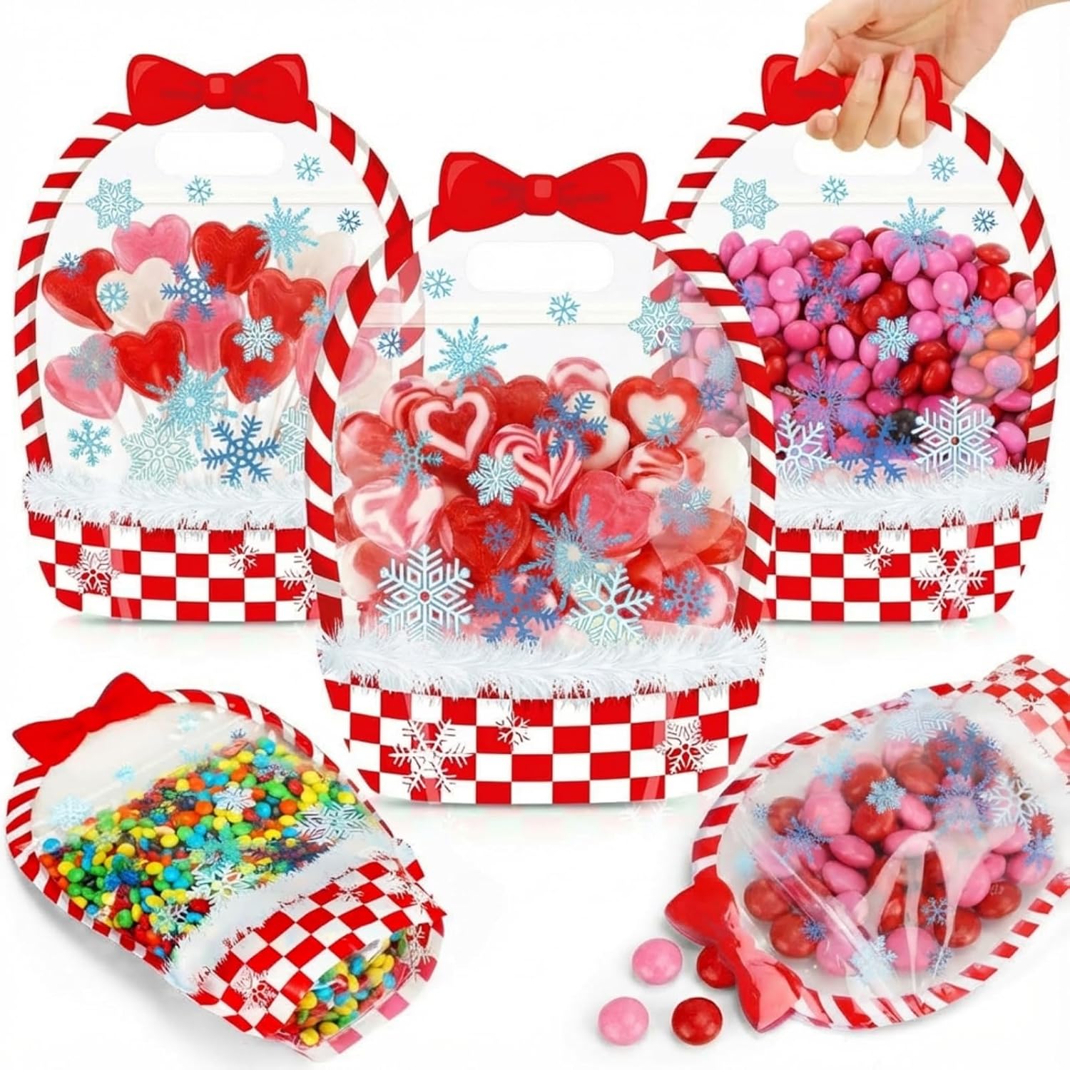 12PCS Halloween Pumpkin Treat Bags with Handles