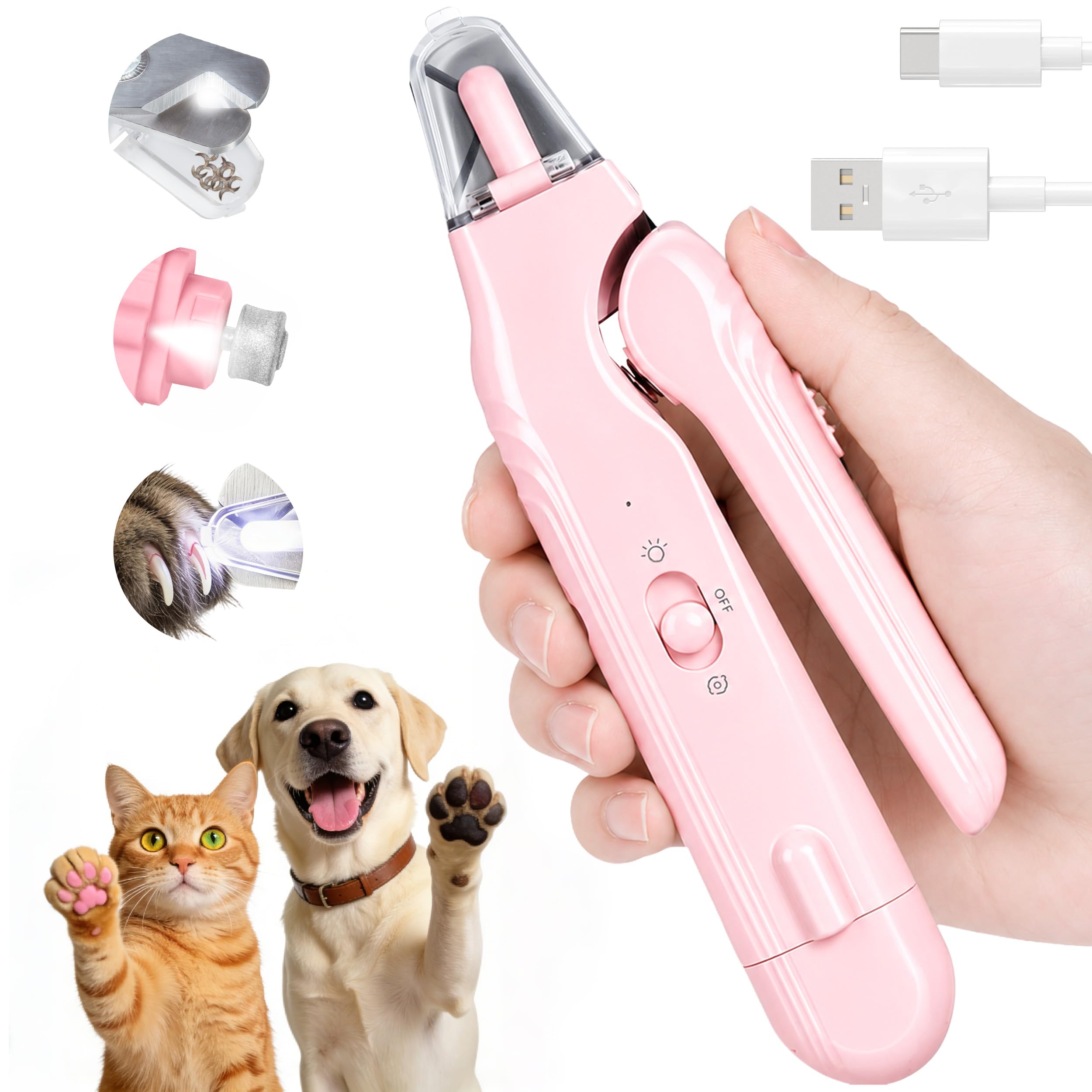 2-in-1 Nail Clipper & Grinder for Dogs & Cats🐶🐱