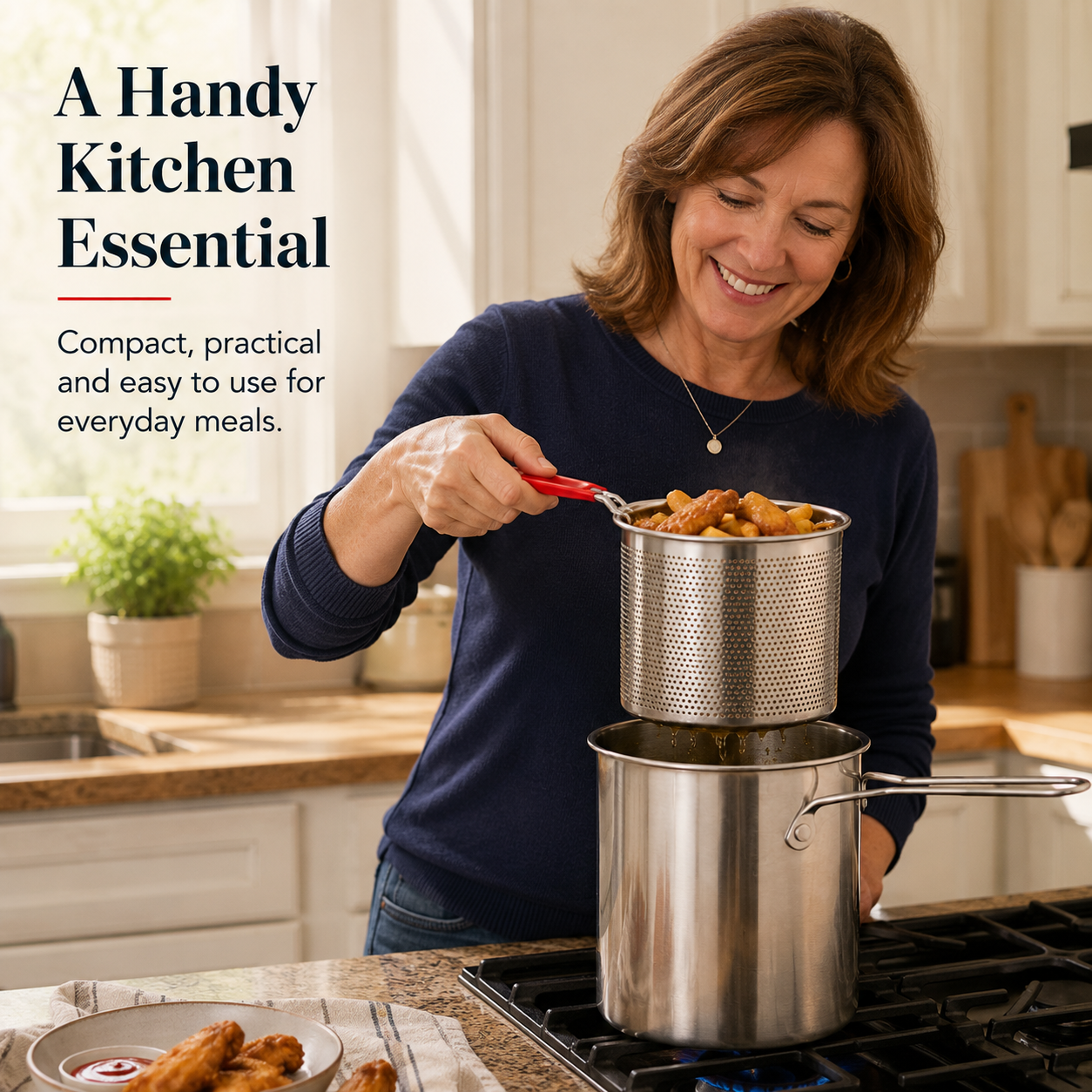 Multifunctional 304 Stainless Steel Fryer