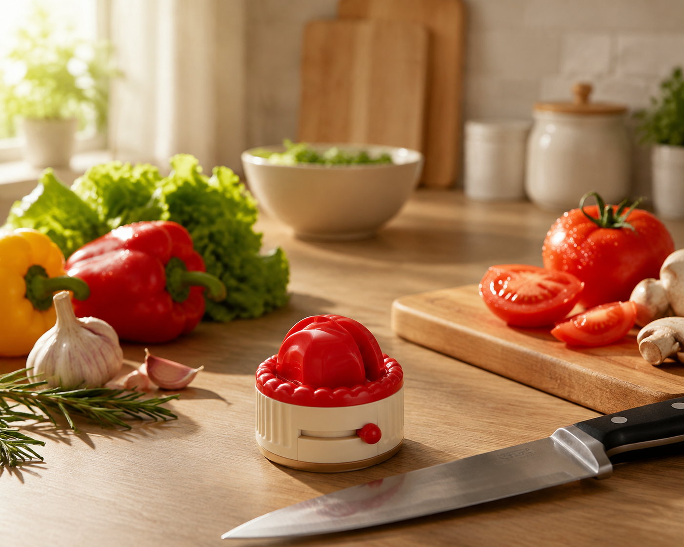 Knife Sharpener Kitchen Scene