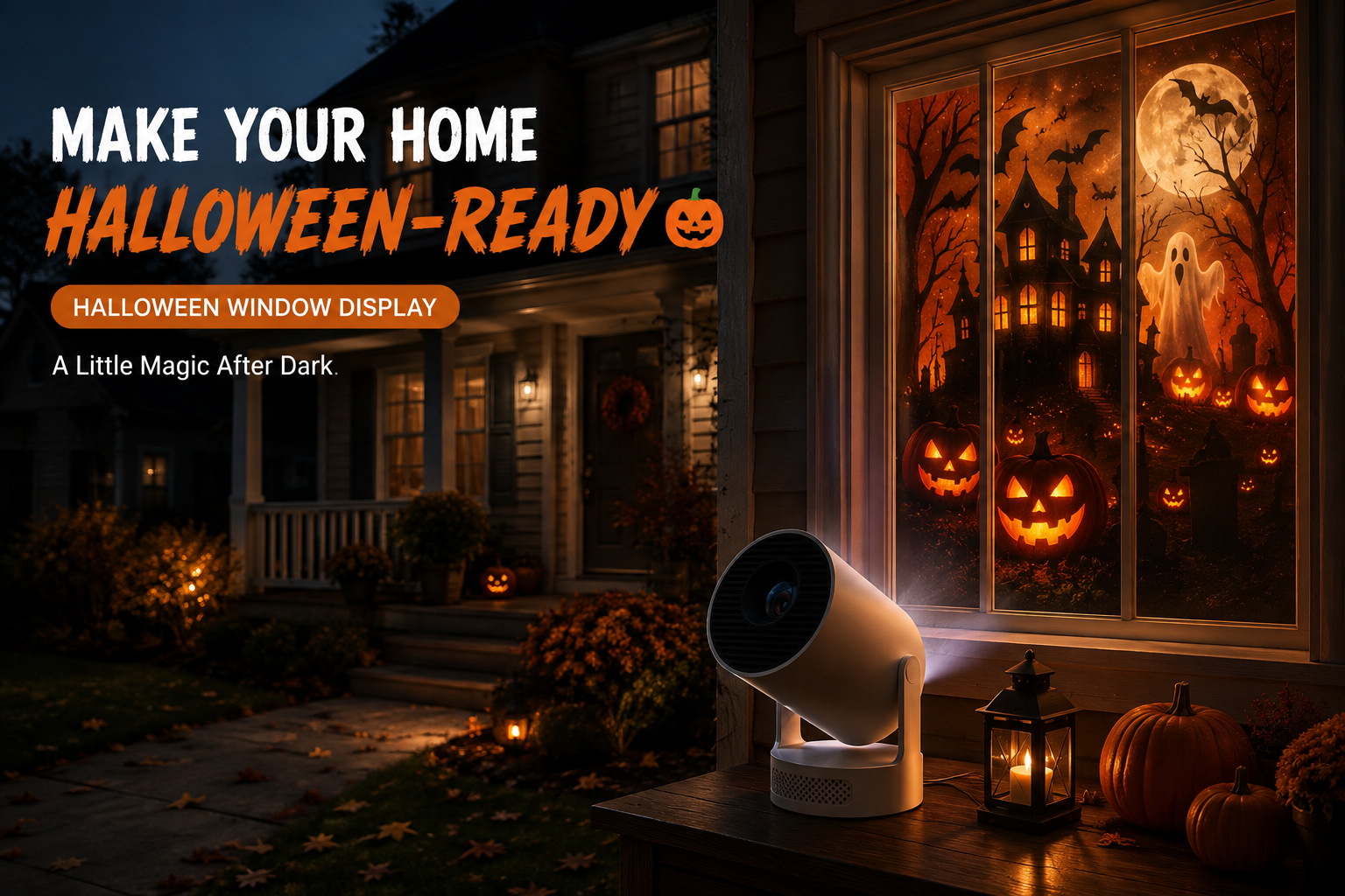 Halloween home projection