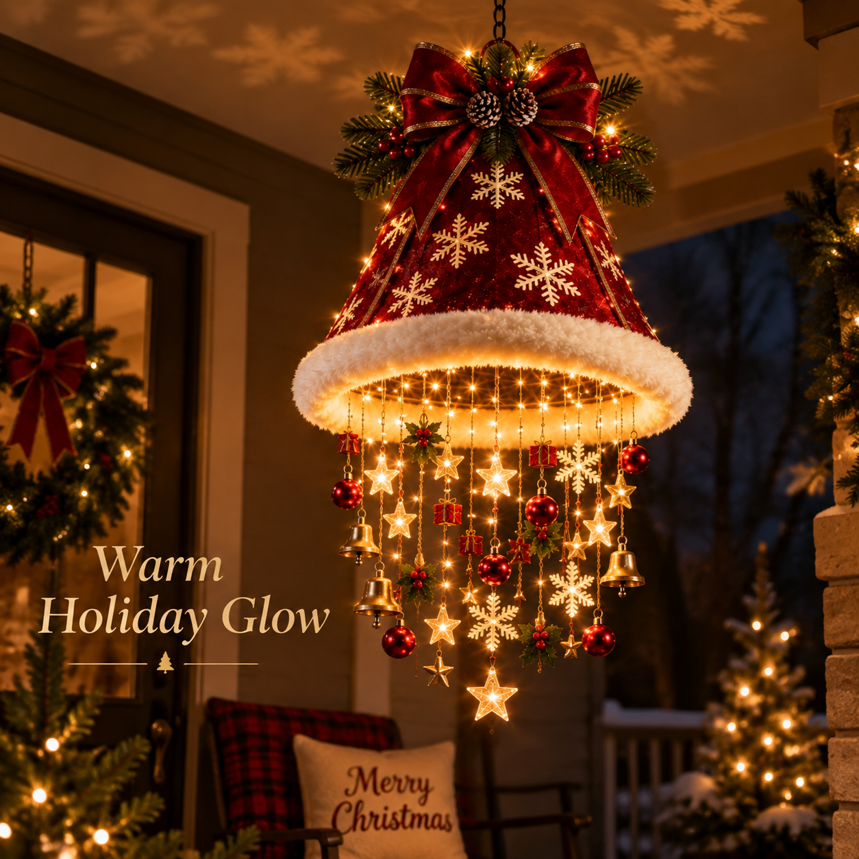 Christmas Chandelier Light Effect