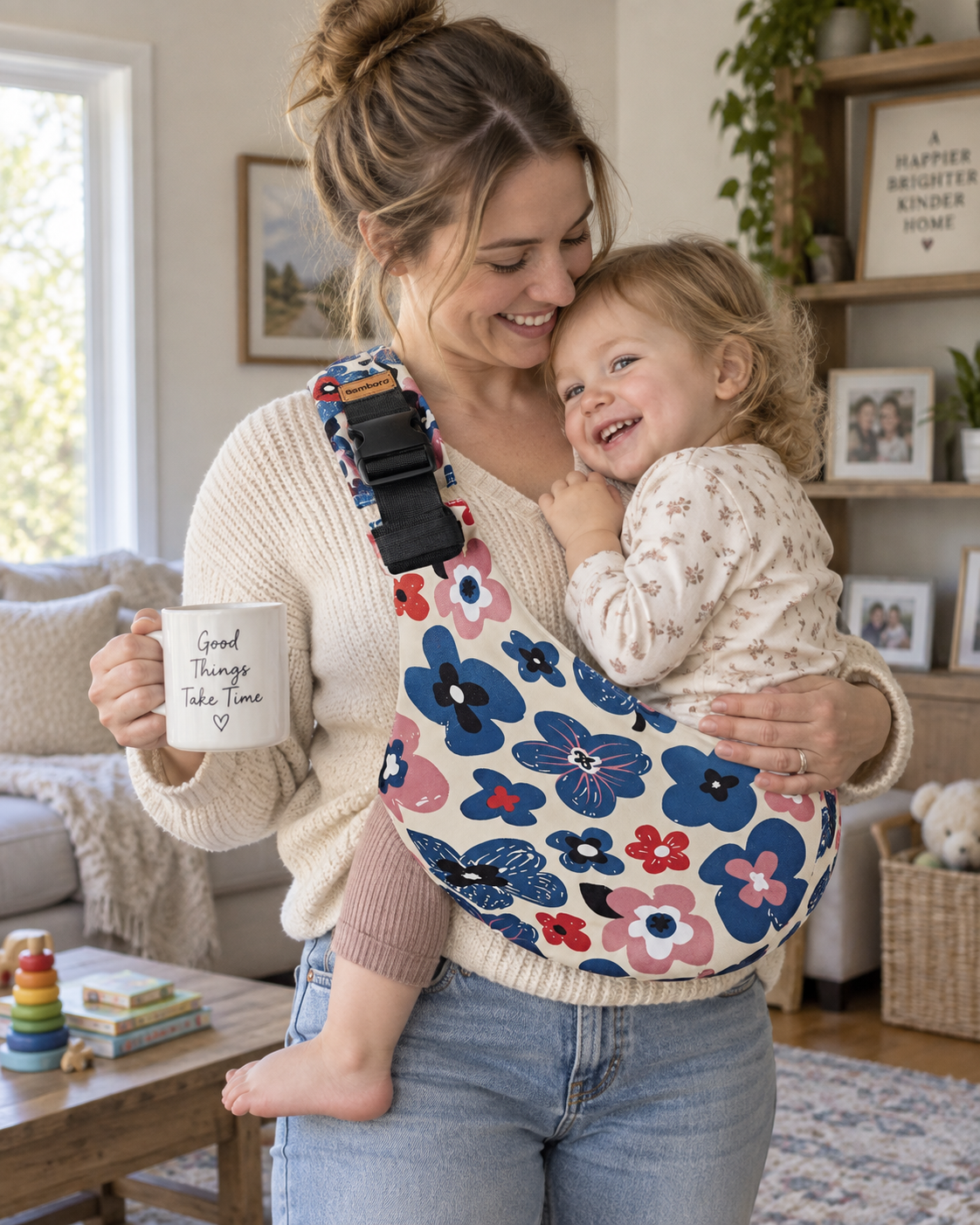 Toddler Sling Carrier In Use