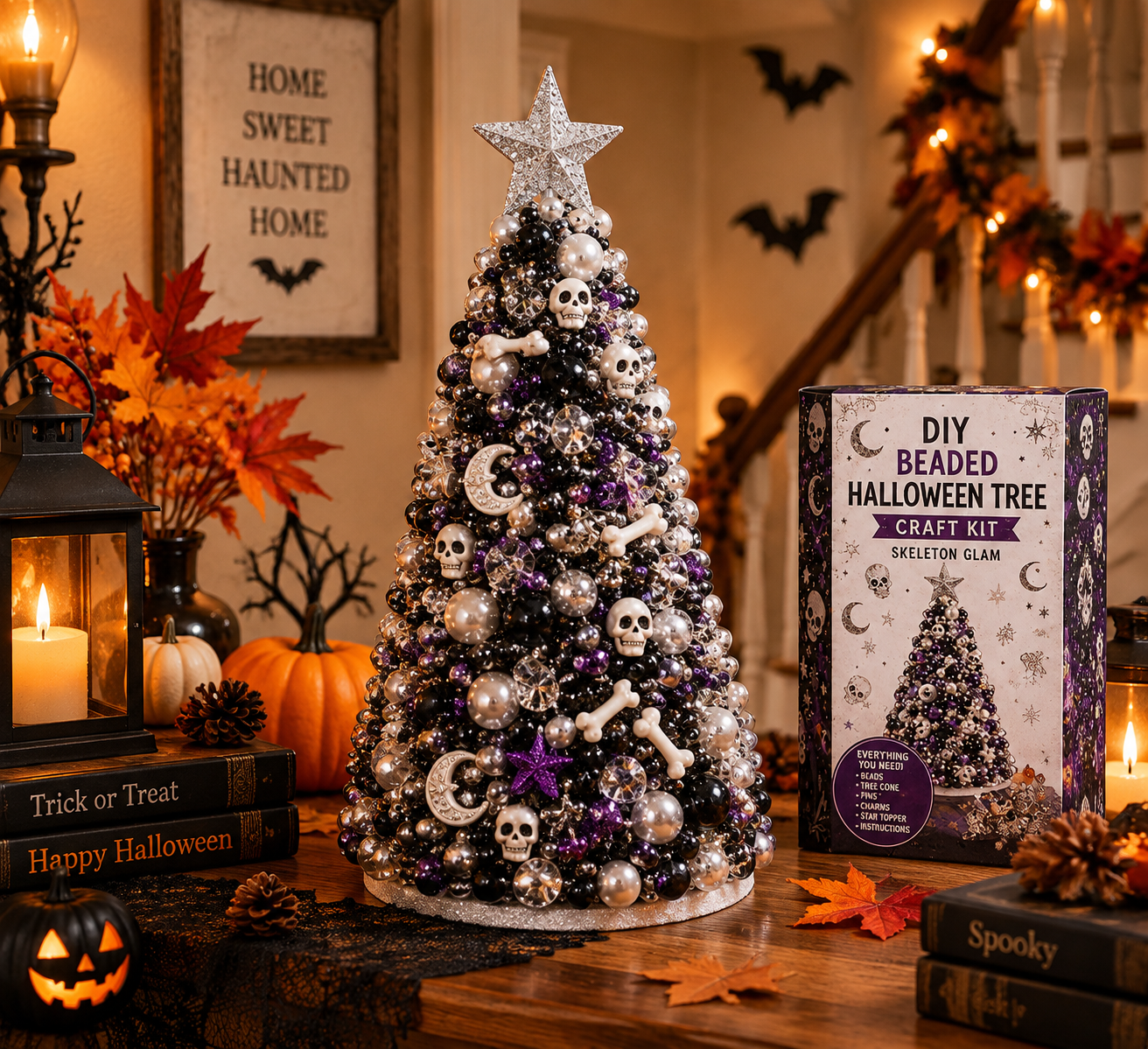Halloween Push Pin Bead Art Display