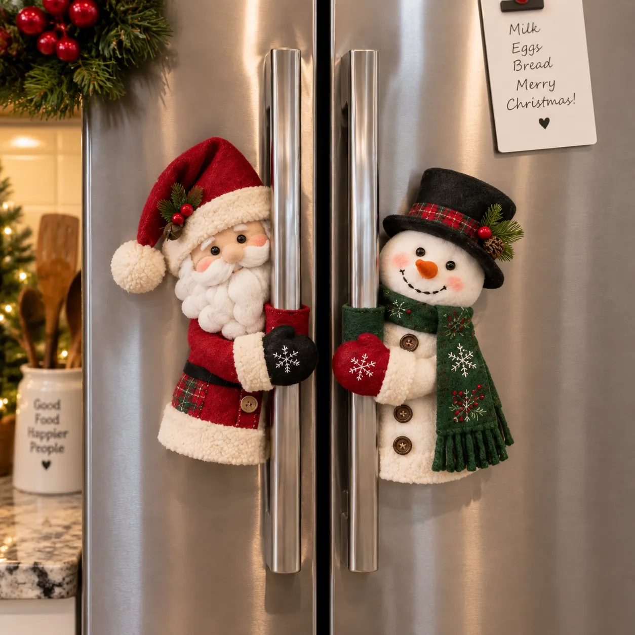 Kitchen Christmas Handle Decoration