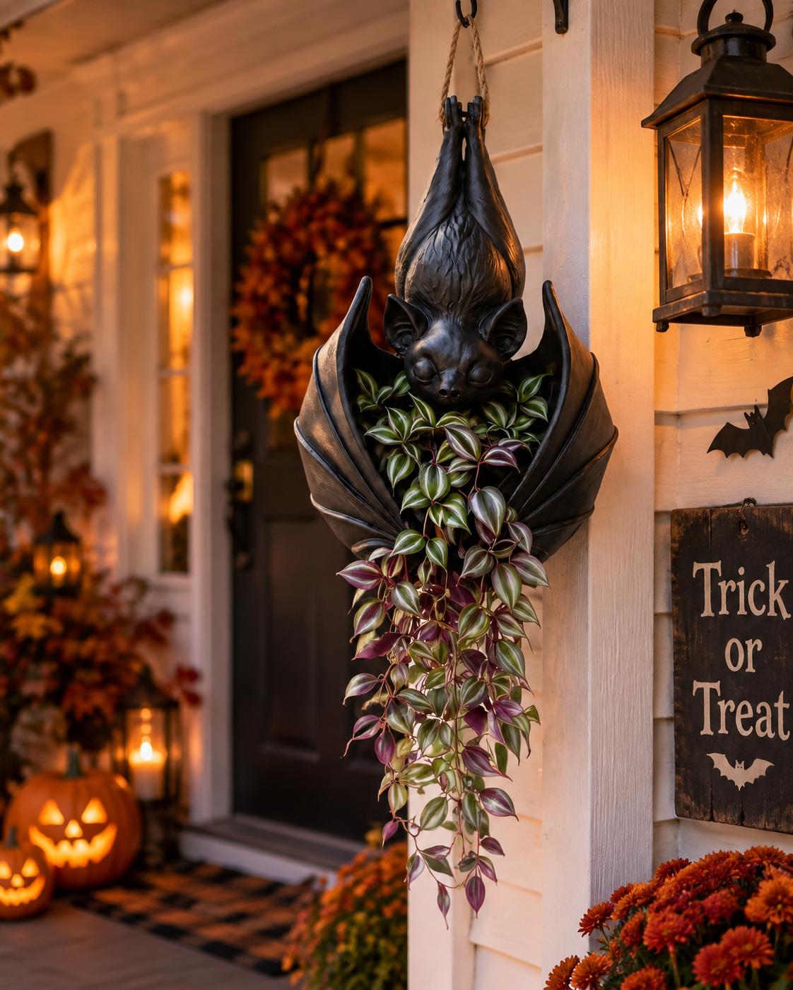Bat Shape Hanging Planter
