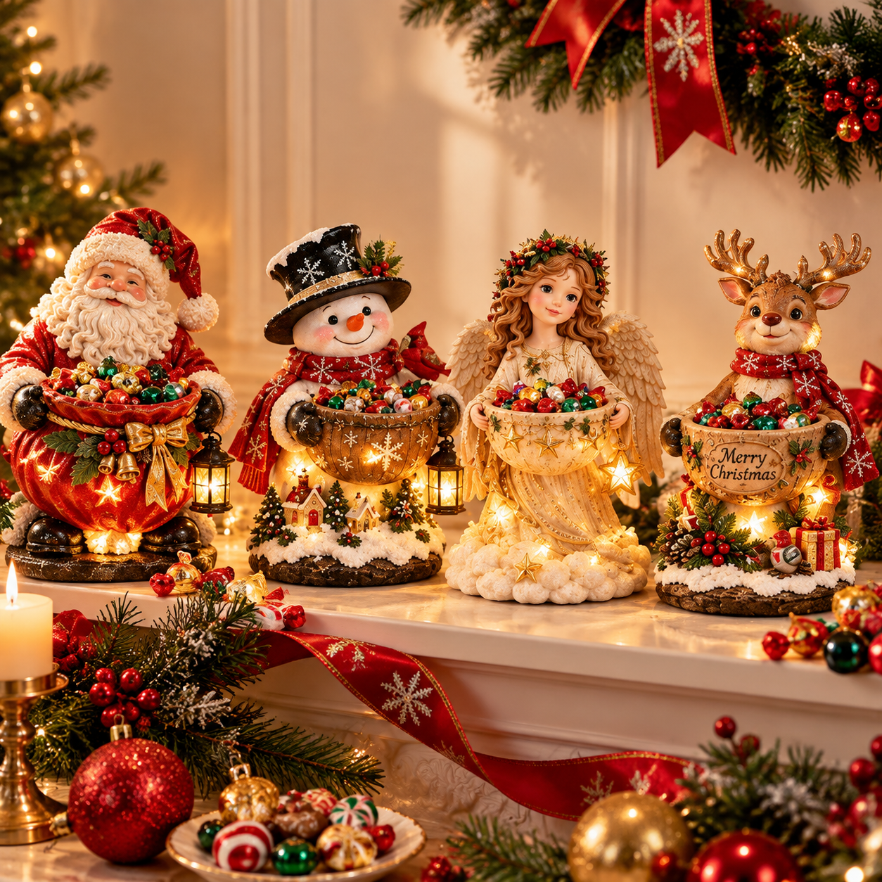 Christmas Candy Bowl Collection