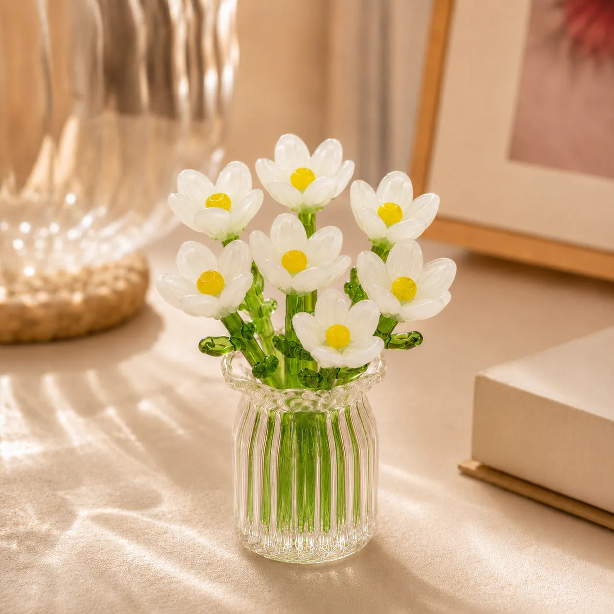 Miniature Glass Flower Set