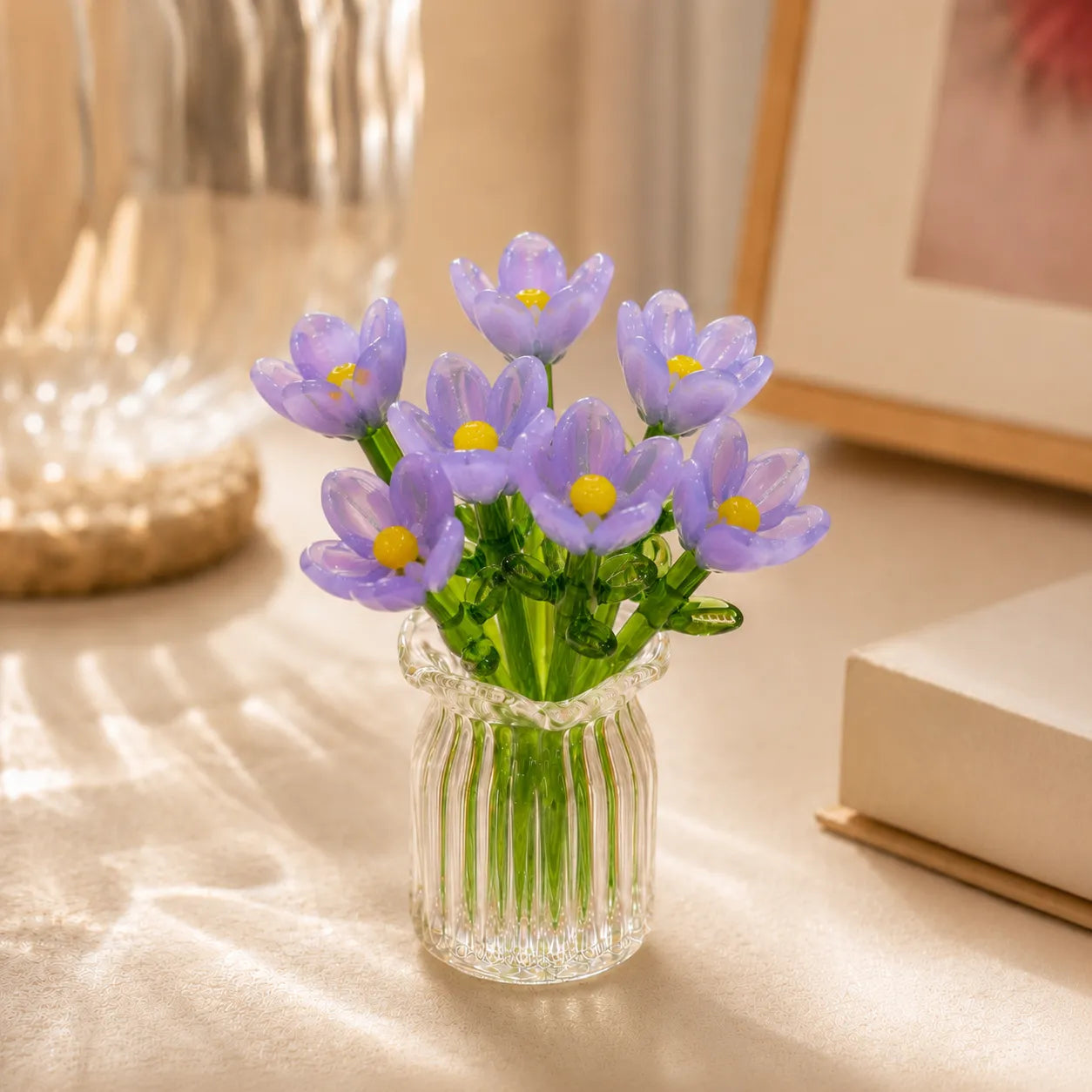 Miniature Glass Flower Set
