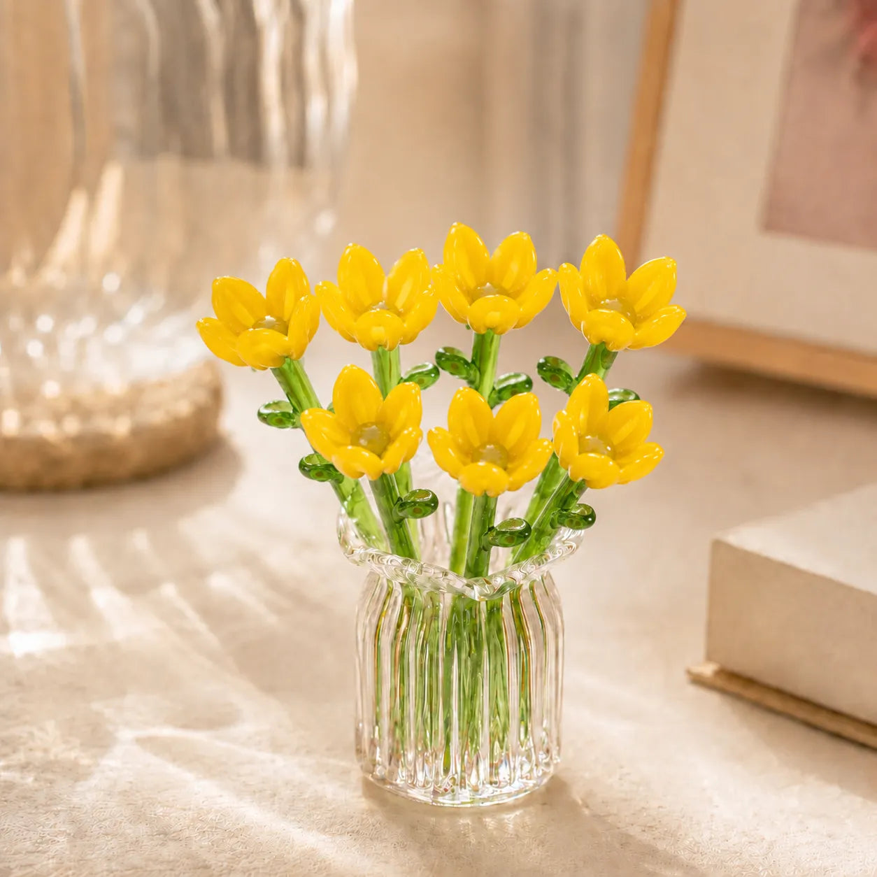 Miniature Glass Flower Set