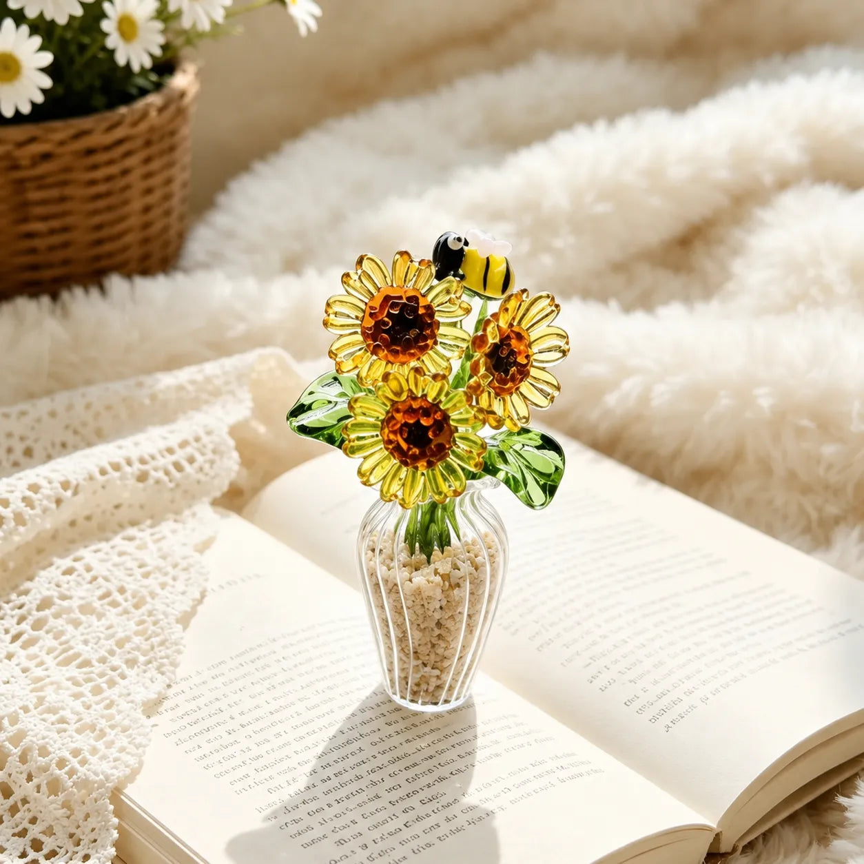 Miniature Glass Flower Set
