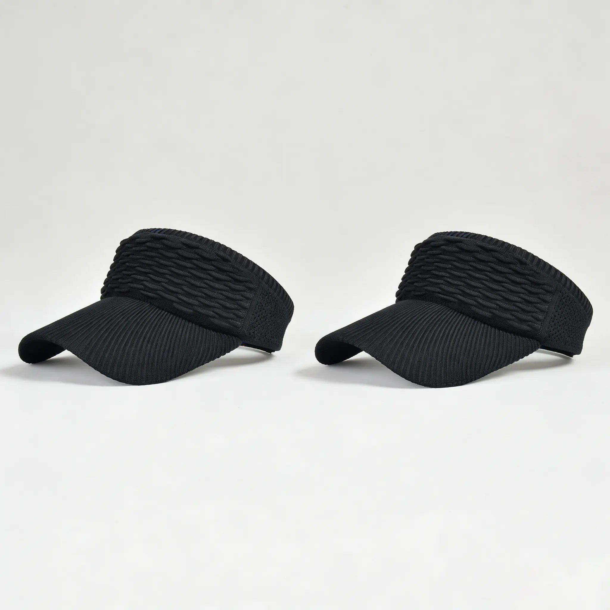 2-Pack Women’s Open-Top Breathable UV-Protection High-Ponytail Sun Visor