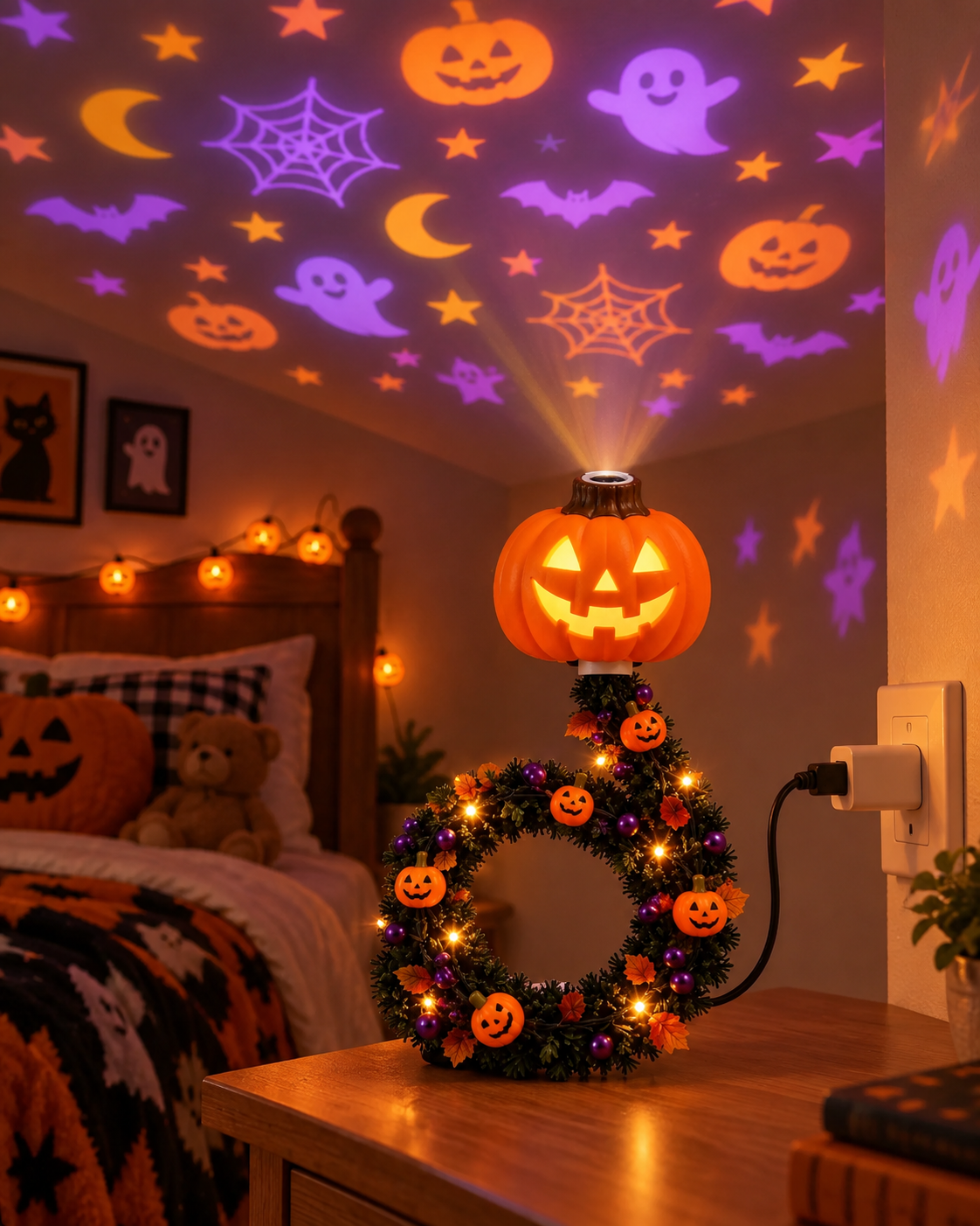 🎃✨ PumpkinGlow Halloween Projection Light