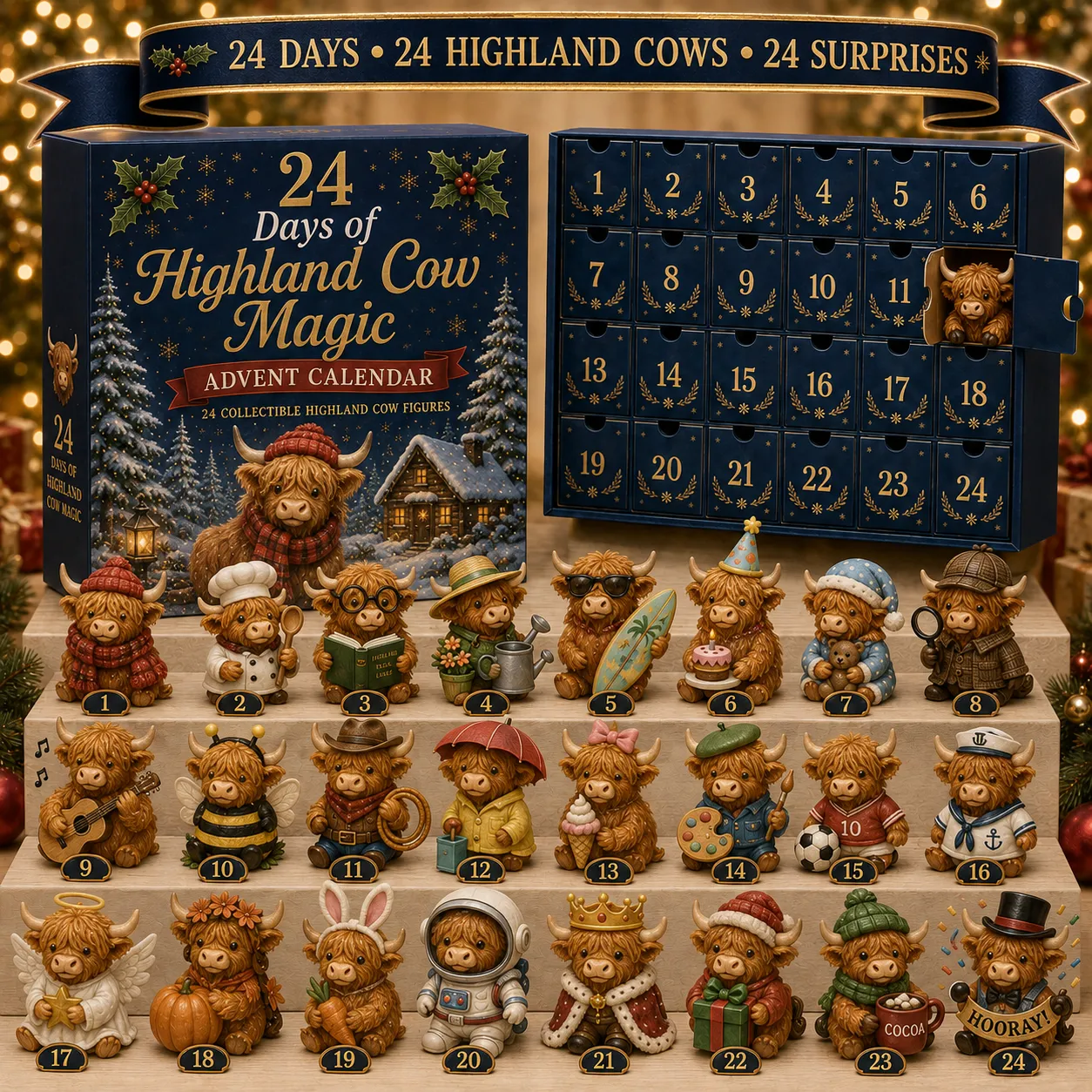 Daily Highland Cow Advent Surprise
