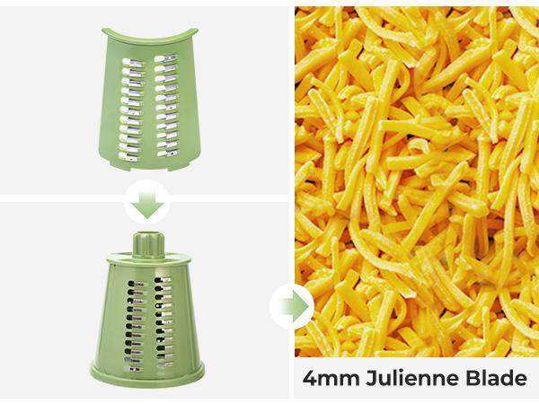 Thicker julienne blade