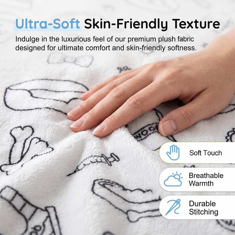Soft polyester creative blanket
