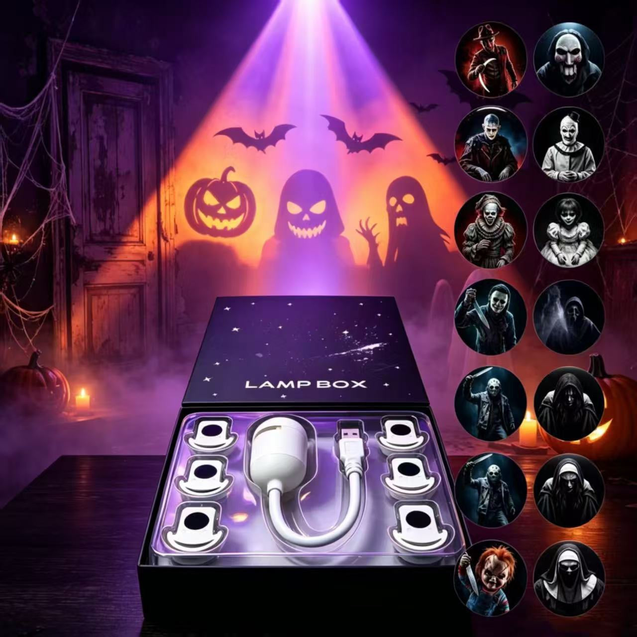 🎃👻Halloween Ghost Projector Night Light
