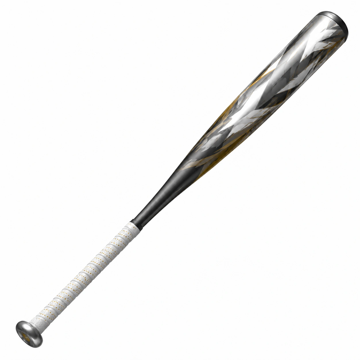 Aluminiowy kij baseballowy srebrno-złoty, 0.80 kg-DECORLIXA