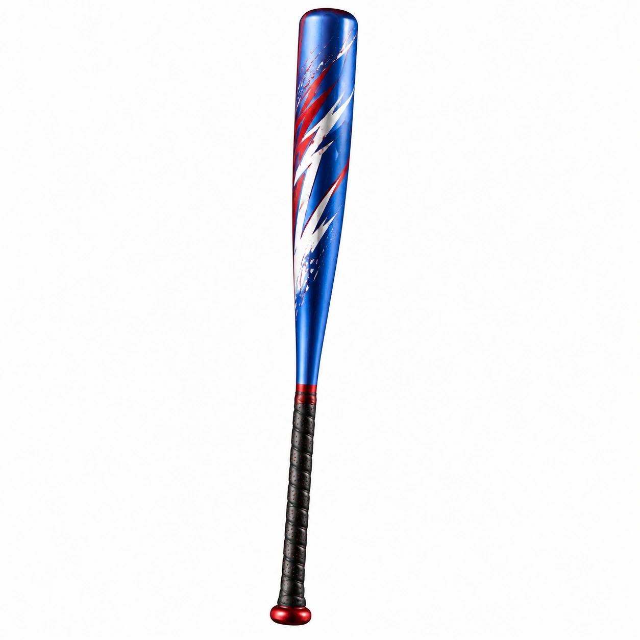 Kij baseballowy 82 cm niebiesko-czerwony z ergonomicznym chwytem-DECORLIXA